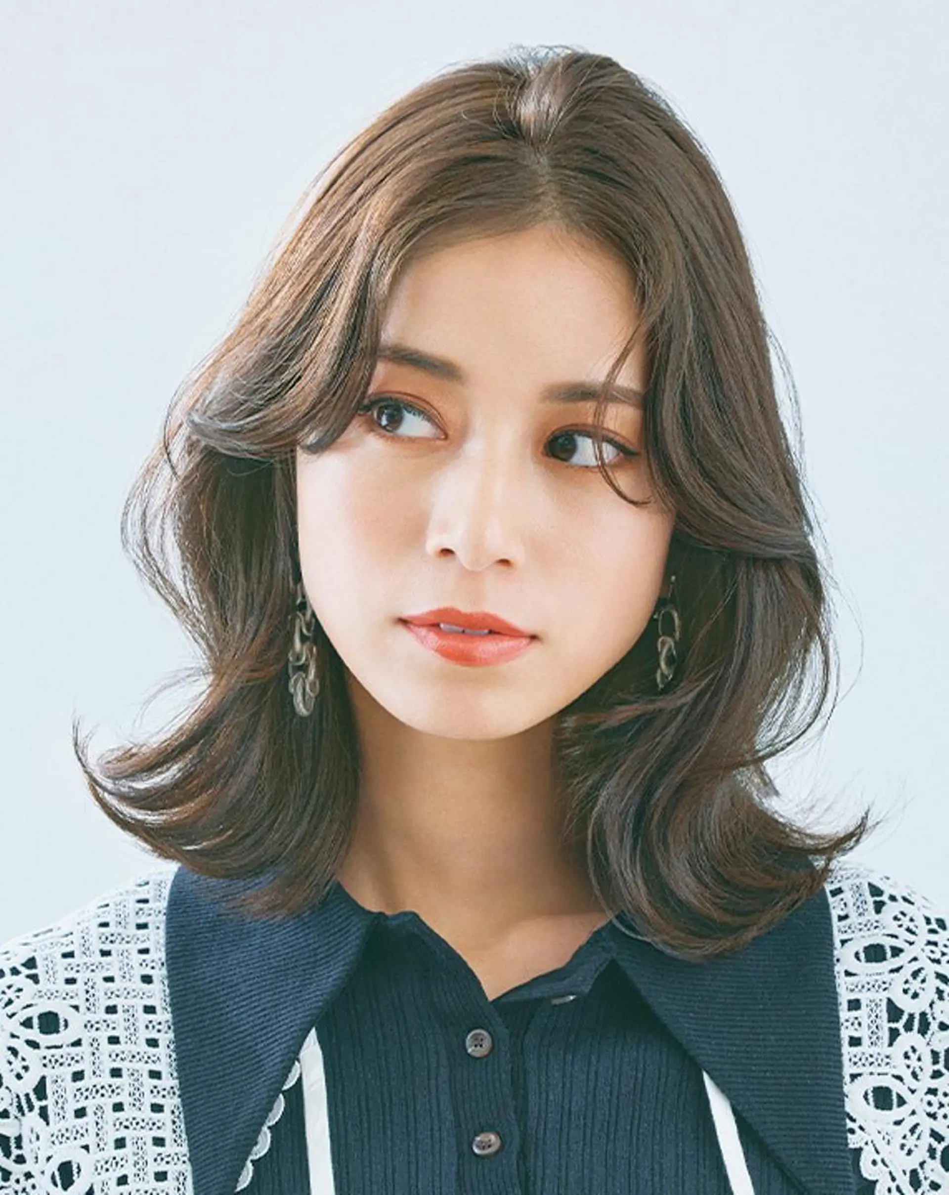 ミディアム カット パーマ トリートメント aletta 大森町のヘアスタイル