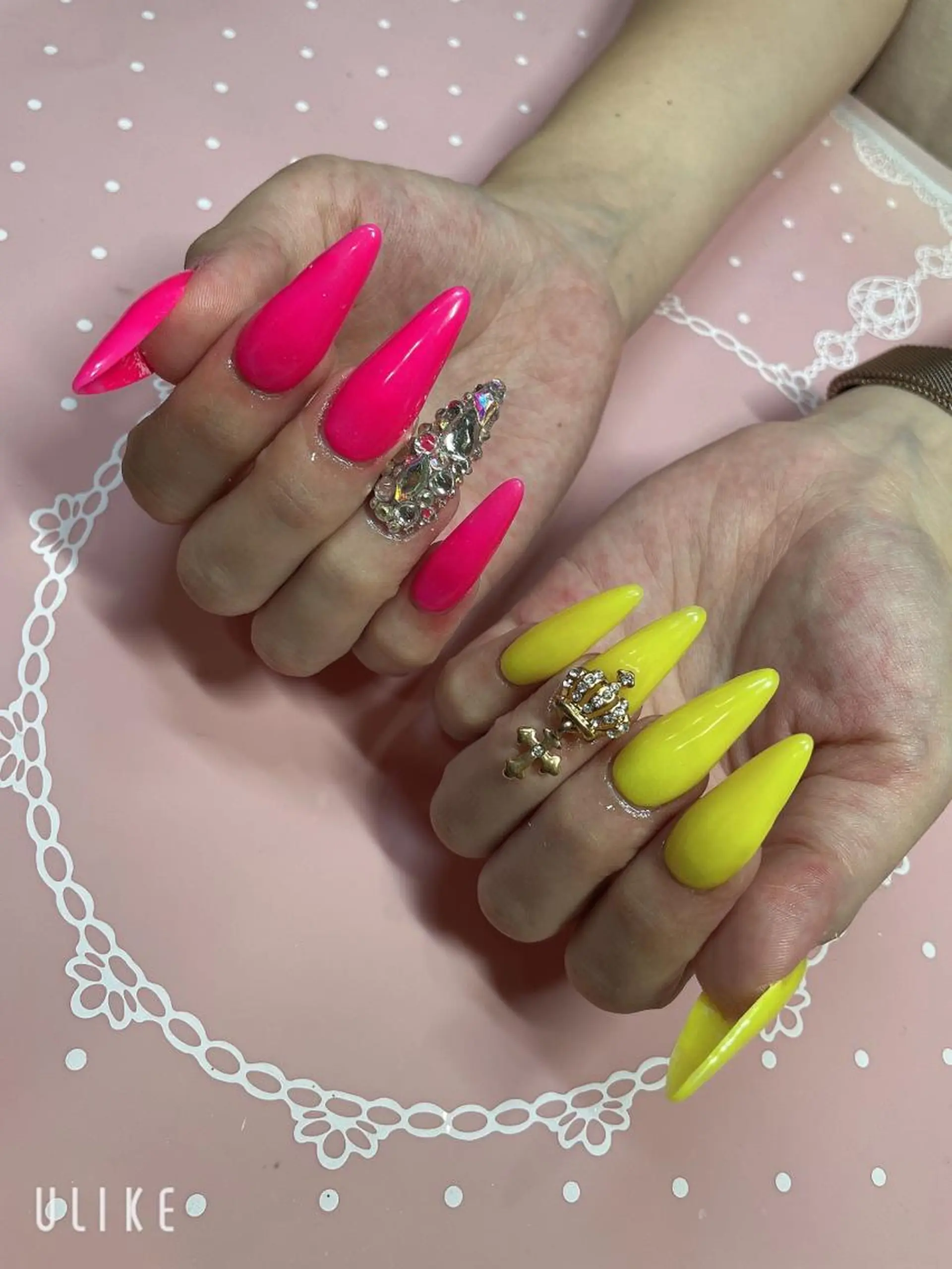ロング ネイル ハンドネイル 《LB》ラブリエ Nail&eyeのマツエク・マツパデザイン
