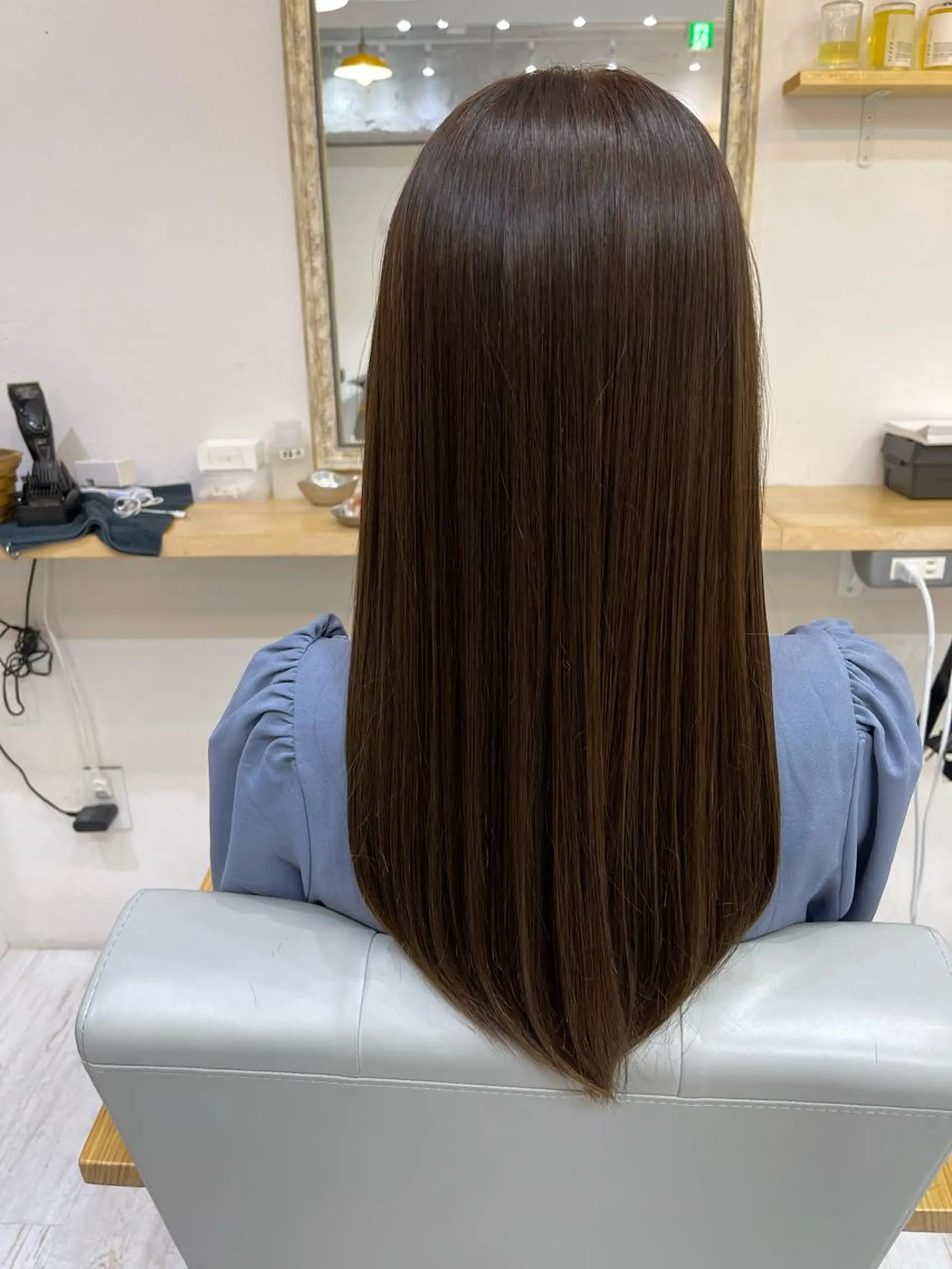 ロング カット 縮毛矯正 山本 悟志のヘアスタイル