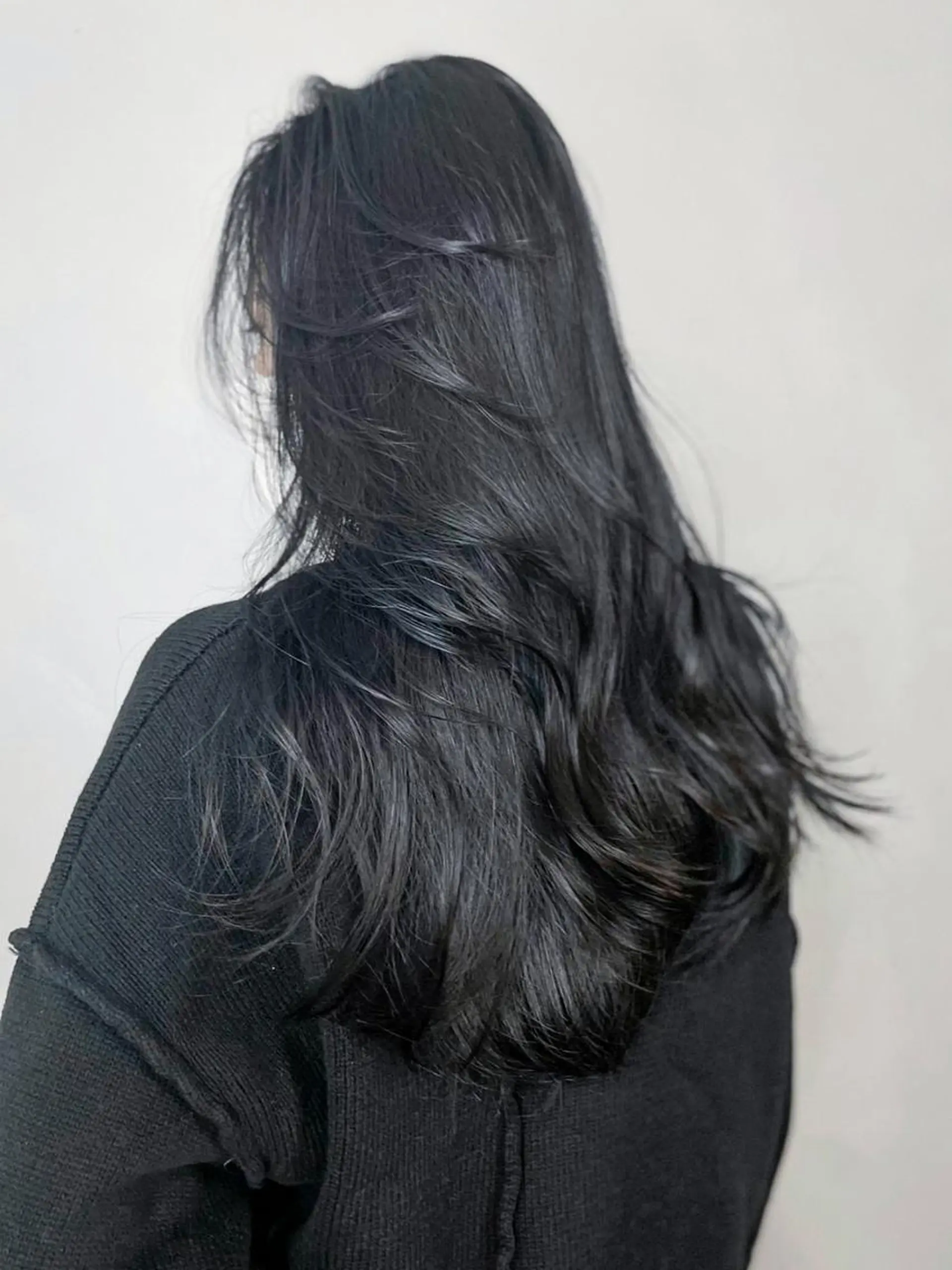 セミロング カラー ダークグレー カット ヘアカラー トリートメント ITbyALBUM 松戸のヘアスタイル