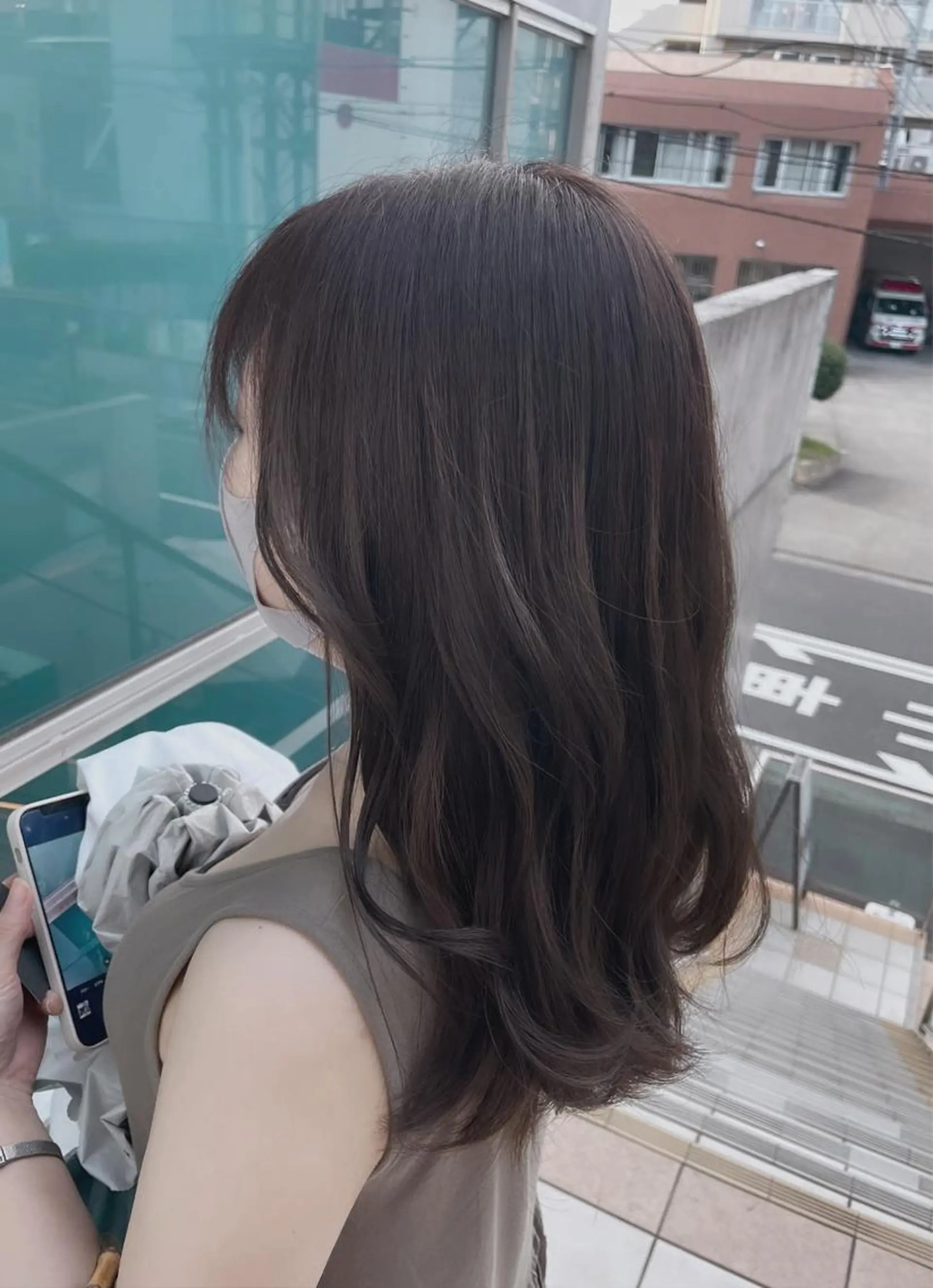 カラー 韓国レイヤー/髪質 改善/縮毛🤍吉田のヘアスタイル