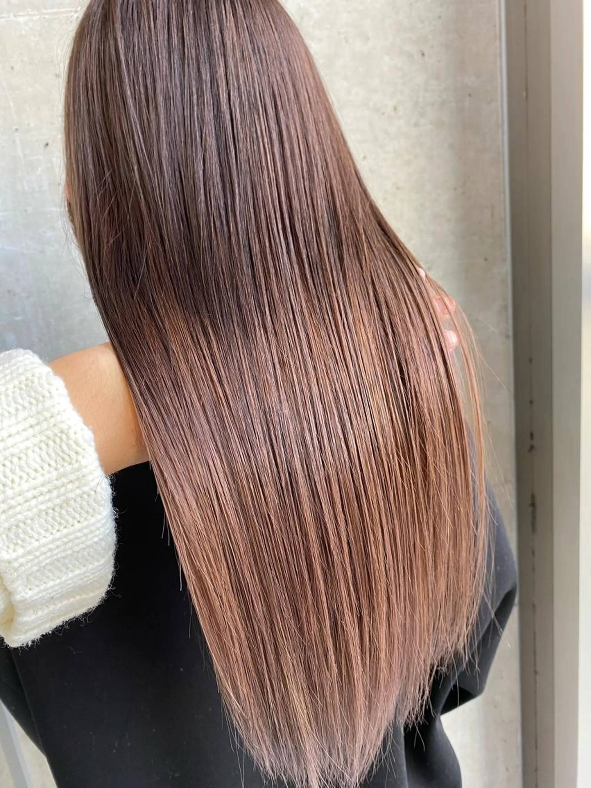 ロング カラー アッシュ ブリーチ ラベンダーカラー ラベンダーアッシュ 髪質改善 トリートメント 大栗 佑也  髪質改善のヘアスタイル