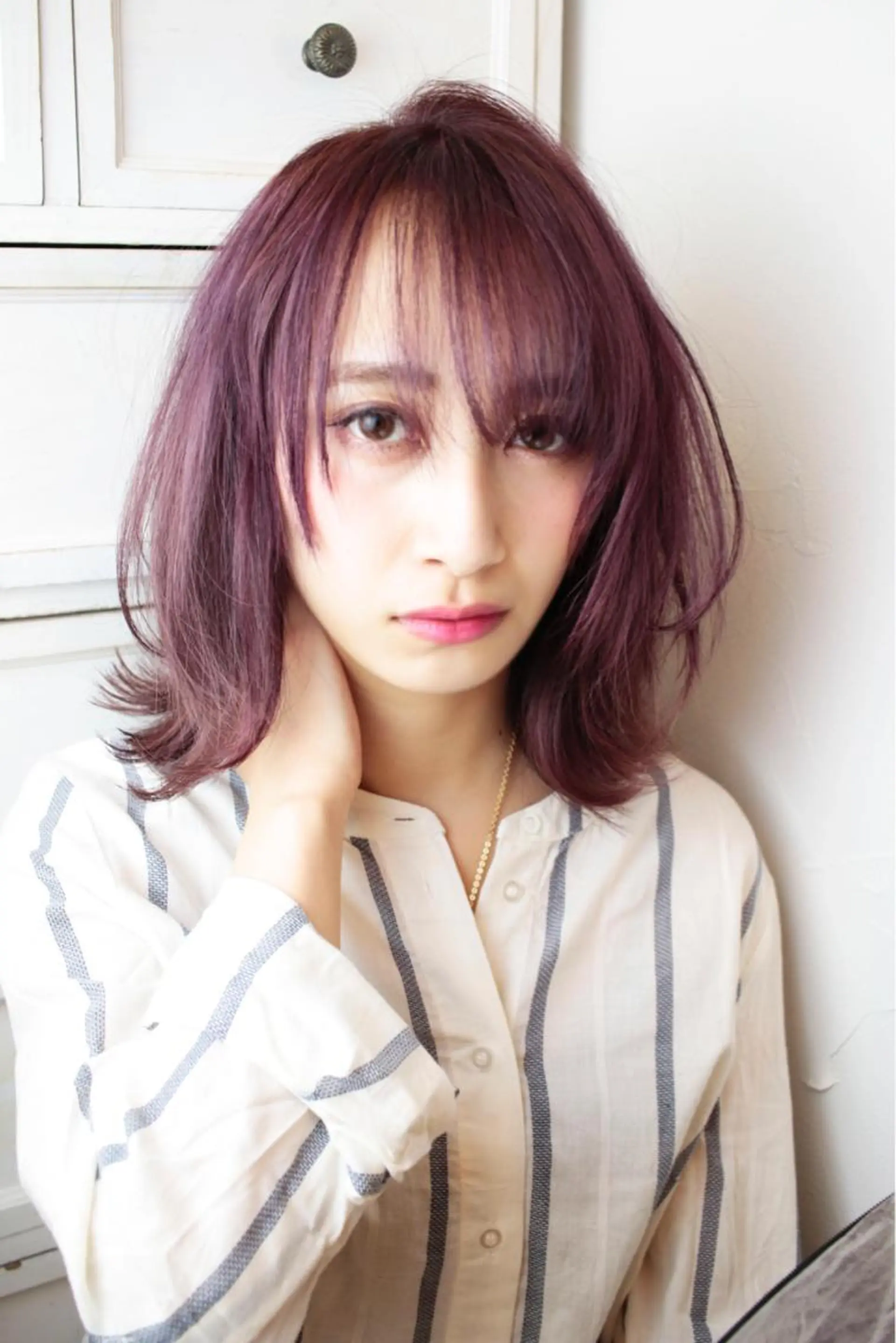 ショート パープルカラー uros.所属・中目黒✂︎店長✂︎ TOMOHIROのヘアスタイル