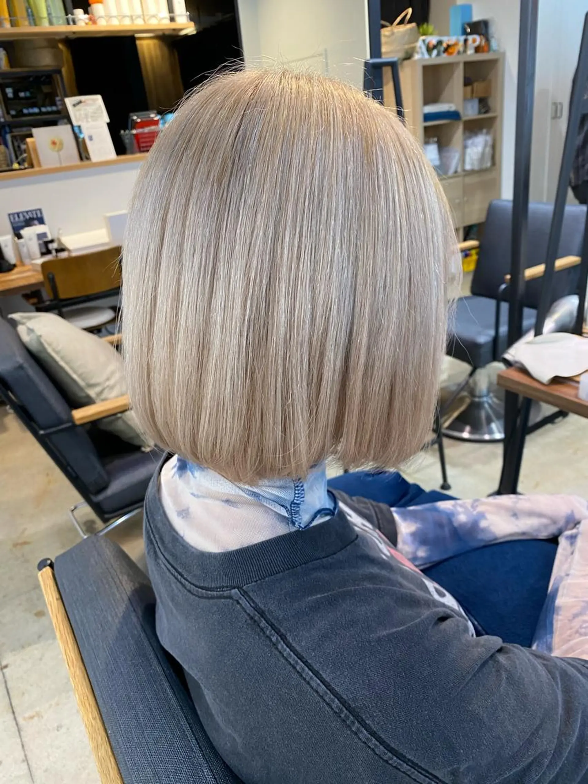 ショート カラー ボブ レイヤー/髪質改善 渡邉【日吉美容室】のヘアスタイル