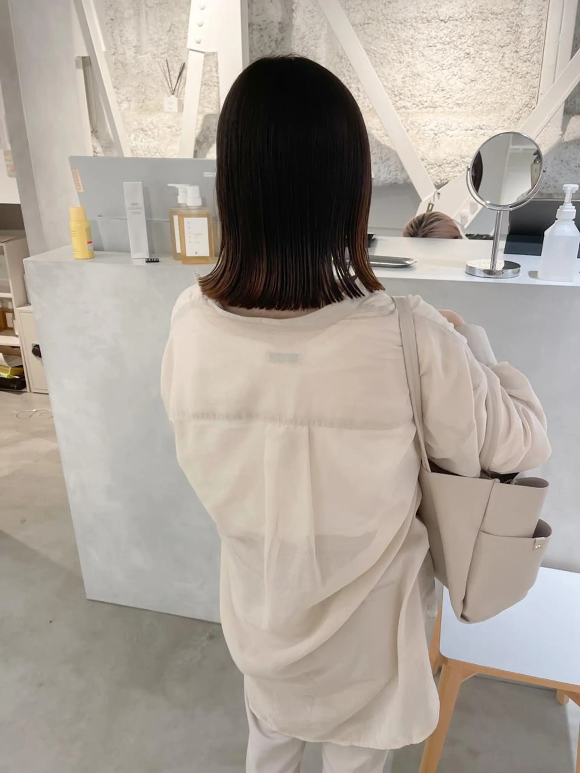 ミディアム カラー 川本 裕🌿のヘアスタイル