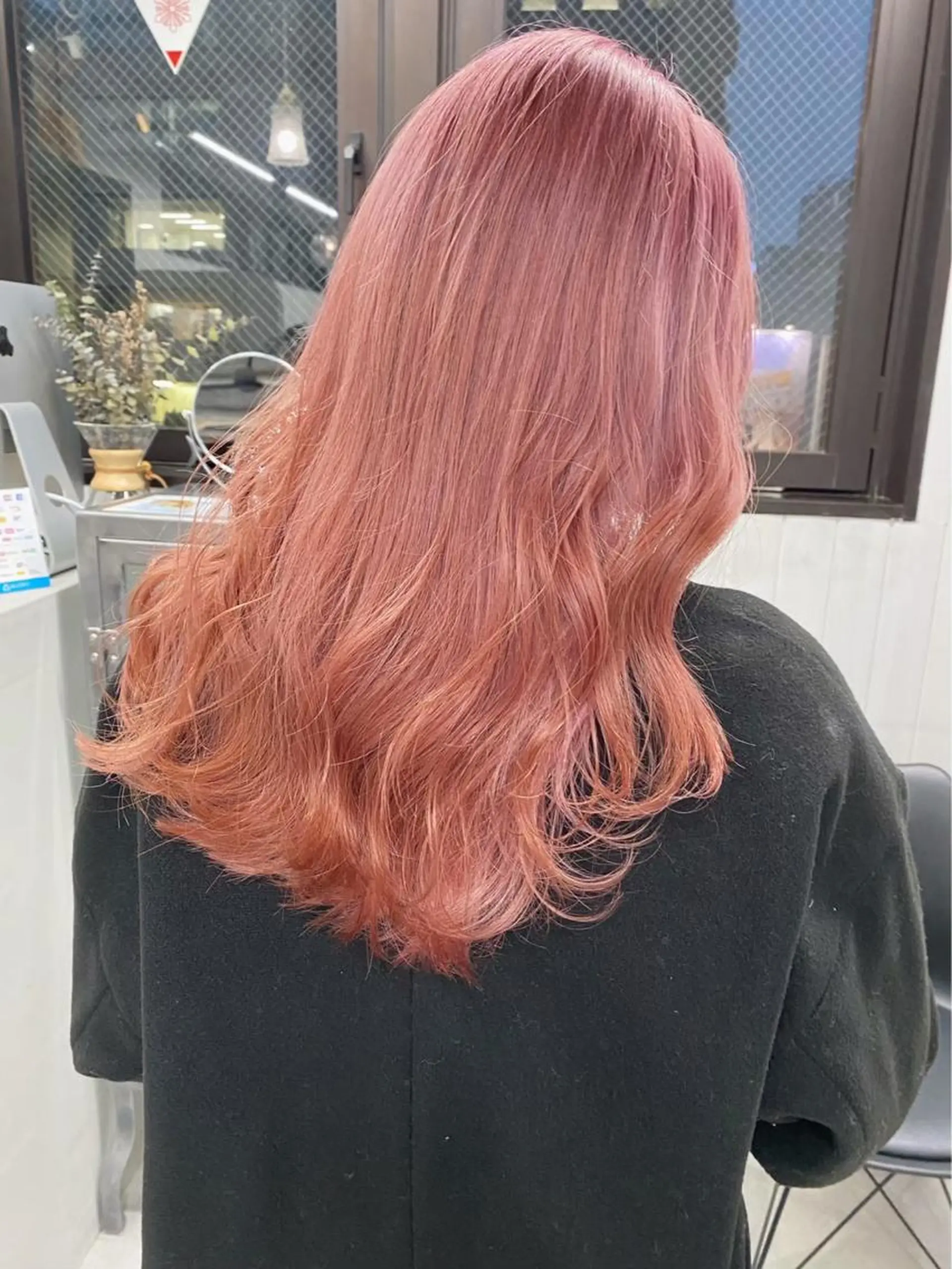 ロング カラー ピンクカラー 🧸艶々韓国ヘア 🧁mizunaのヘアスタイル