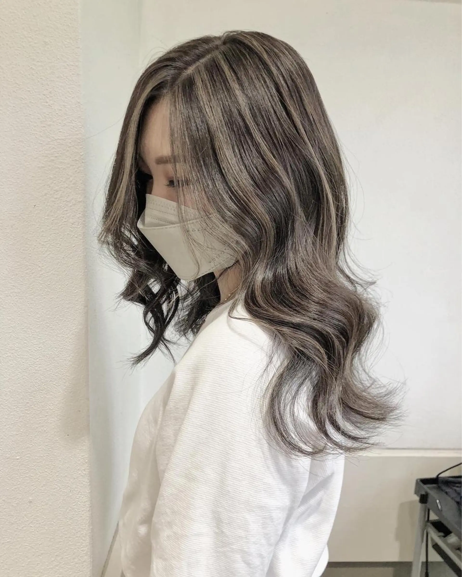 ミディアム カラー ヘアアレンジ ヘアカラー トリートメント GiseL天神カラー 髪質改善/ブリーチのヘアスタイル