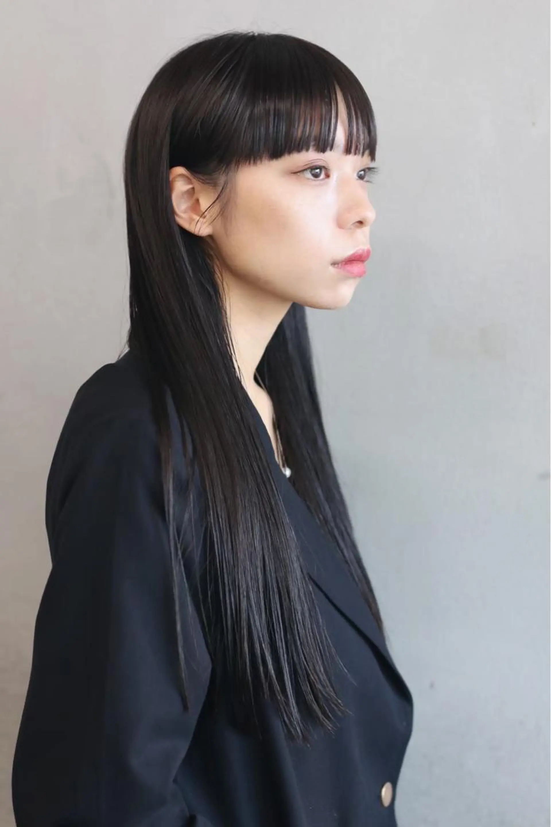 ロング ロング ワイドバング 柏 ウルフ/レイヤー 田中佐和🐺のヘアスタイル