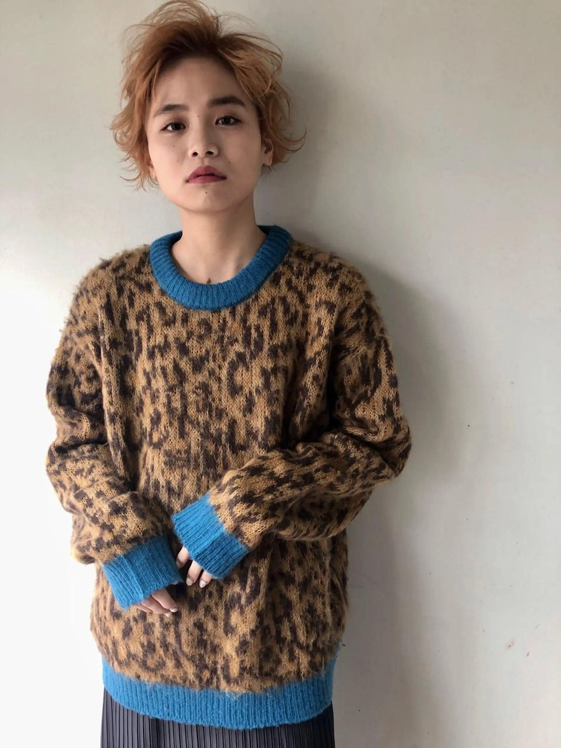 ショート 外国人風カラー ハイライト 小澤大輔 YOLO hairのヘアスタイル