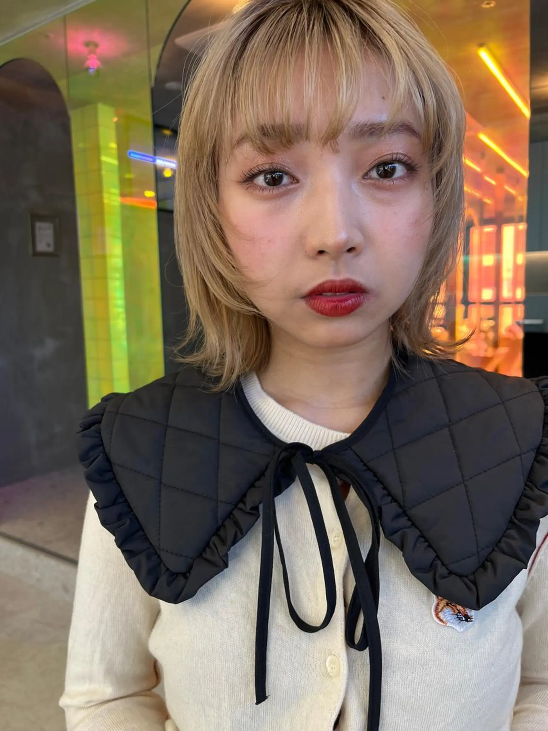 ミディアム カット ヘアカラー トリートメント ace share salon所属・Yurina 💖透明感カラー💖のヘアスタイル