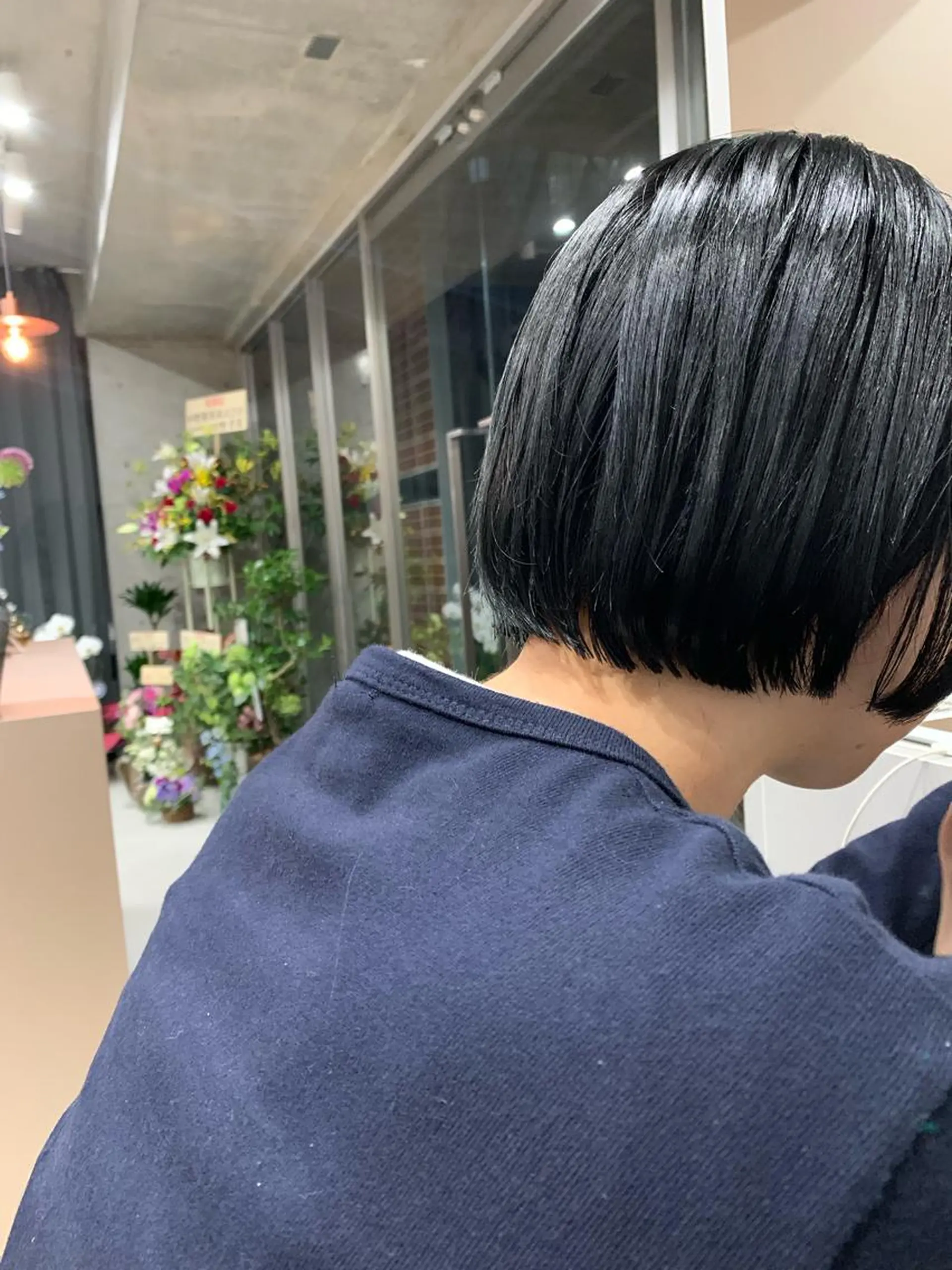 ショート カラー ボブパーマコテ巻き風 パーマNo1深江秀平のヘアスタイル