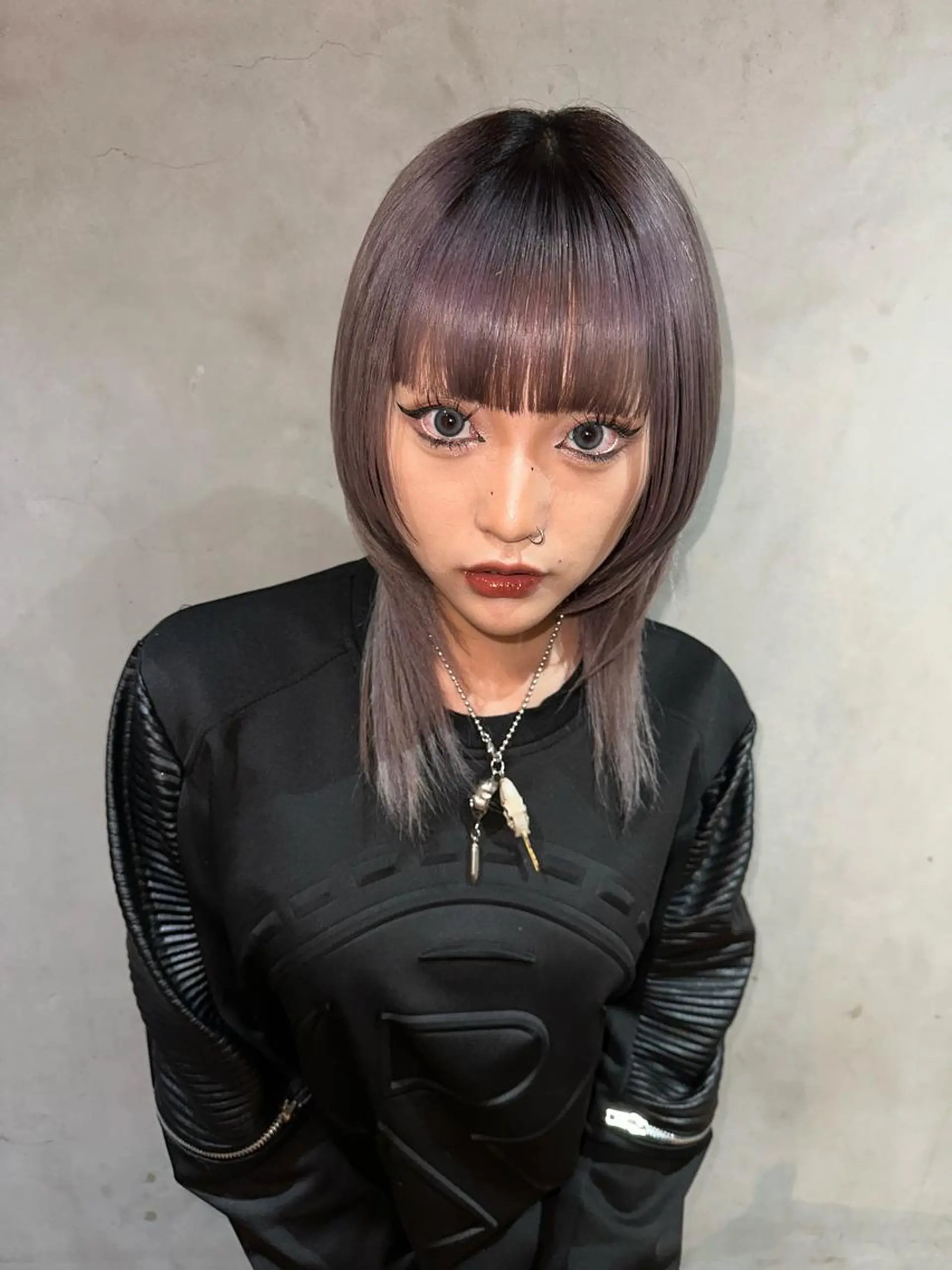 ミディアム カラー 國井 廉のヘアスタイル