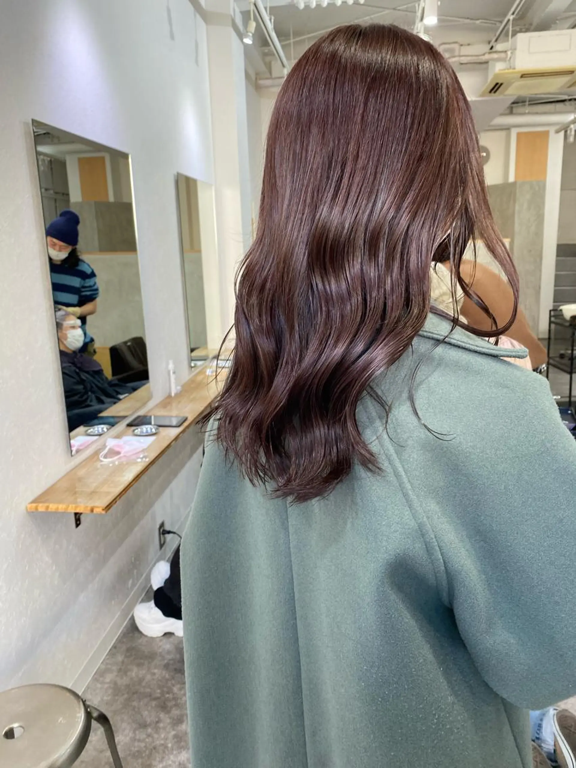 ロング カラー ブラウンカラー ピンクカラー ヘアカラー トリートメント 森貴裕/ベージュ/ パーマ/オリーブのヘアスタイル