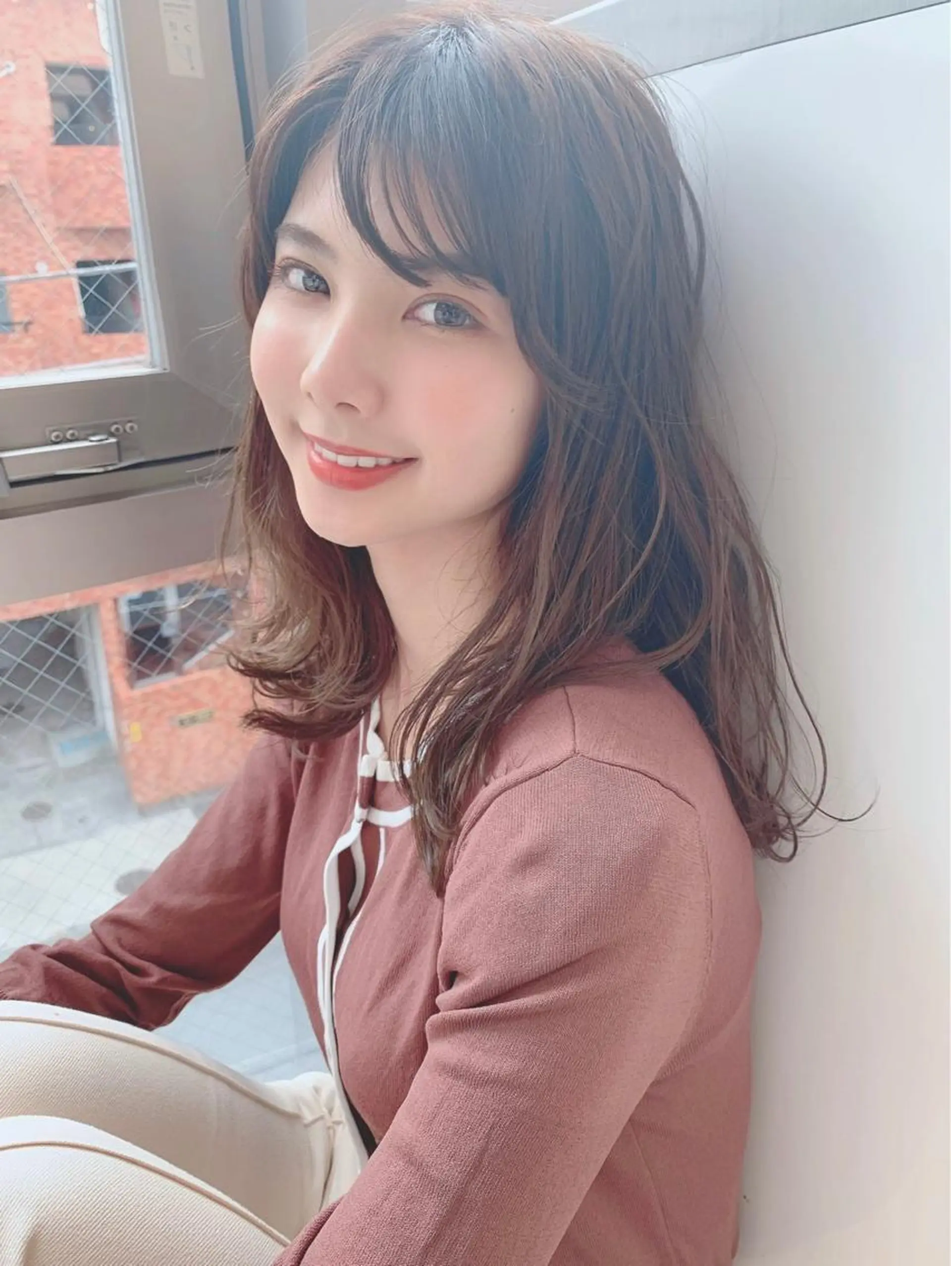 ミディアム カラー パーマ 【公式】amble luxe池袋東口🩷のヘアスタイル