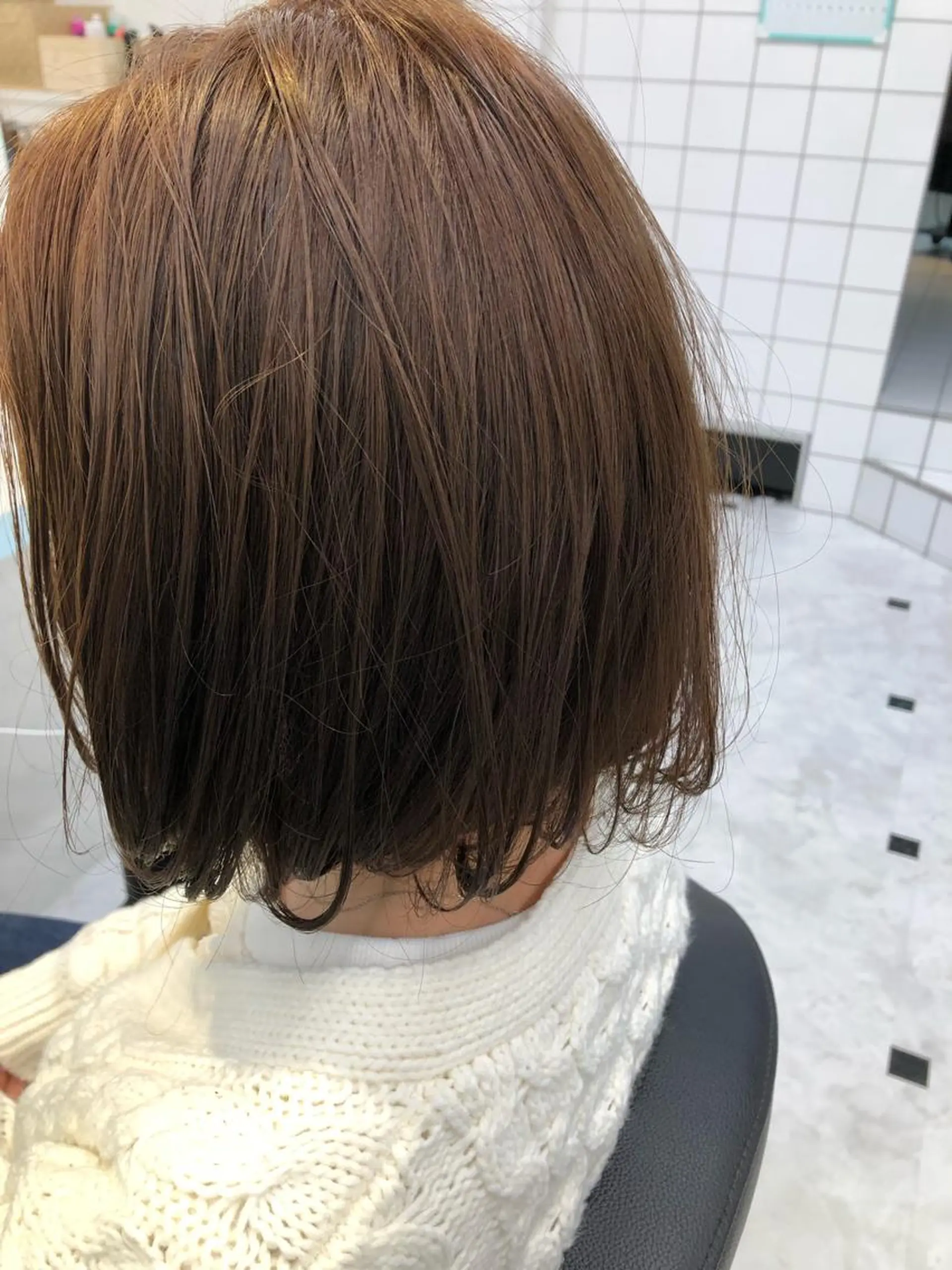 ショート カラー ベージュカラー グレージュ カット トリートメント lar 立川南口所属・レイヤーボブ/ボブ 仲川和人のヘアスタイル