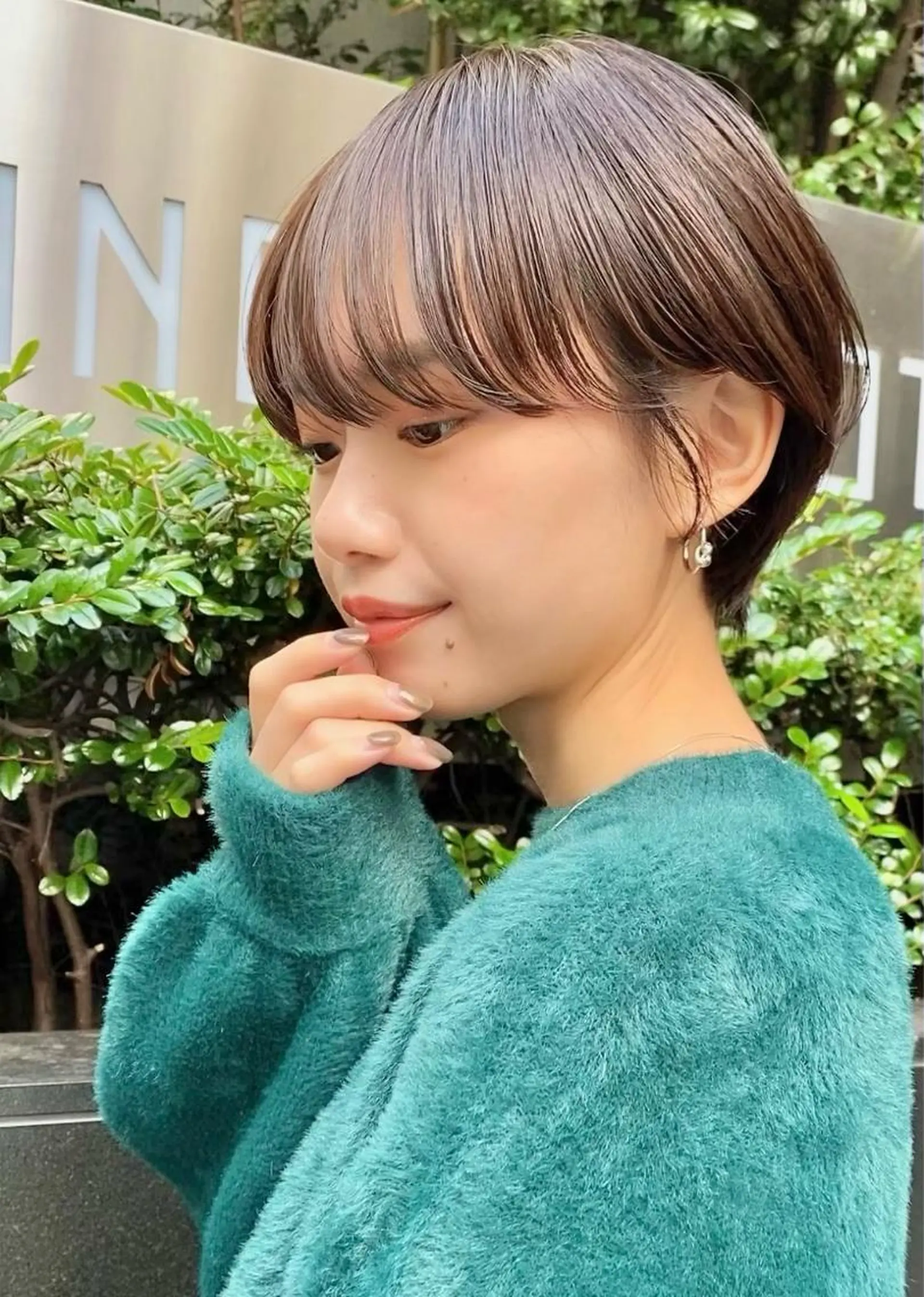 ショート カラー ベージュカラー ショートヘア カット ヘアカラー トリートメント ボブ/縮毛矯正/ レイヤー/塚田のヘアスタイル