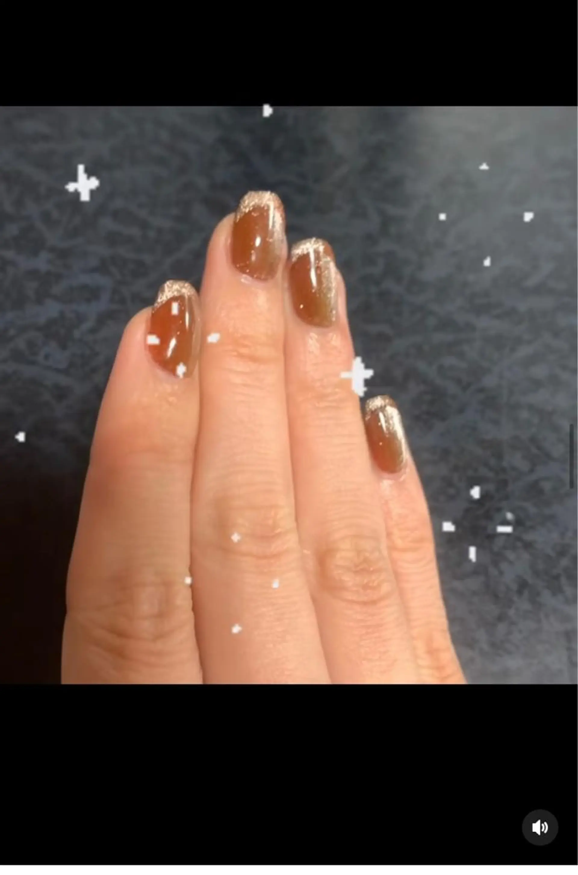 ネイル フレンチネイル マグネットネイル オンブレフレンチ 北川 恭子のネイルデザイン