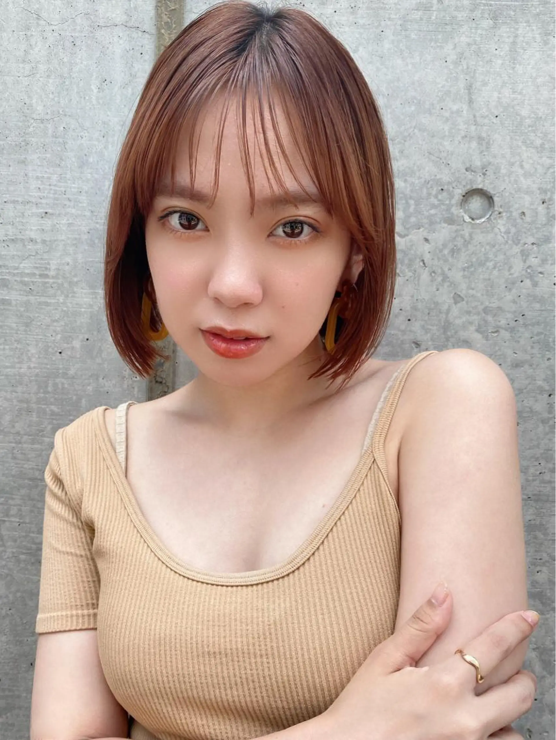 ショート カラー 🪭risa 暖色/レイヤー🪭のヘアスタイル