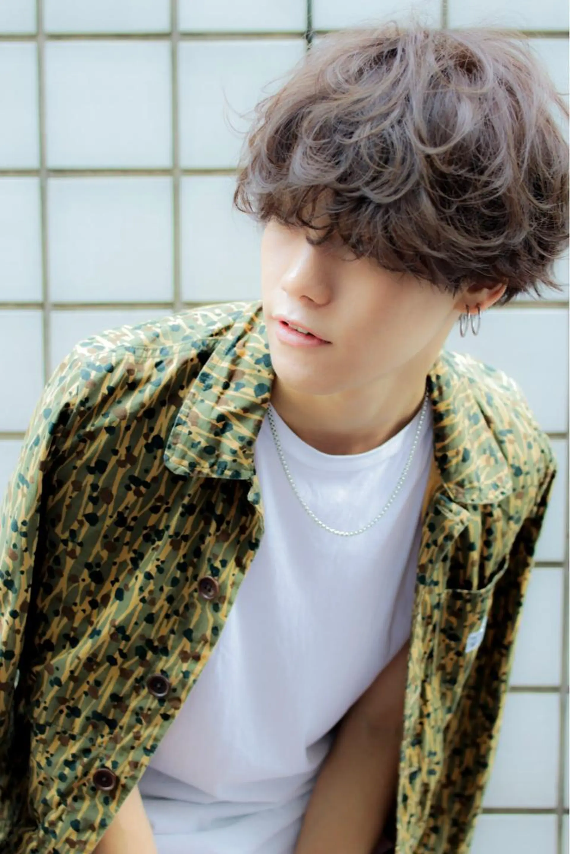 ショート カラー パーマ メンズ Lehm所属・表参道/さあ や/大人ナチュラルのヘアスタイル