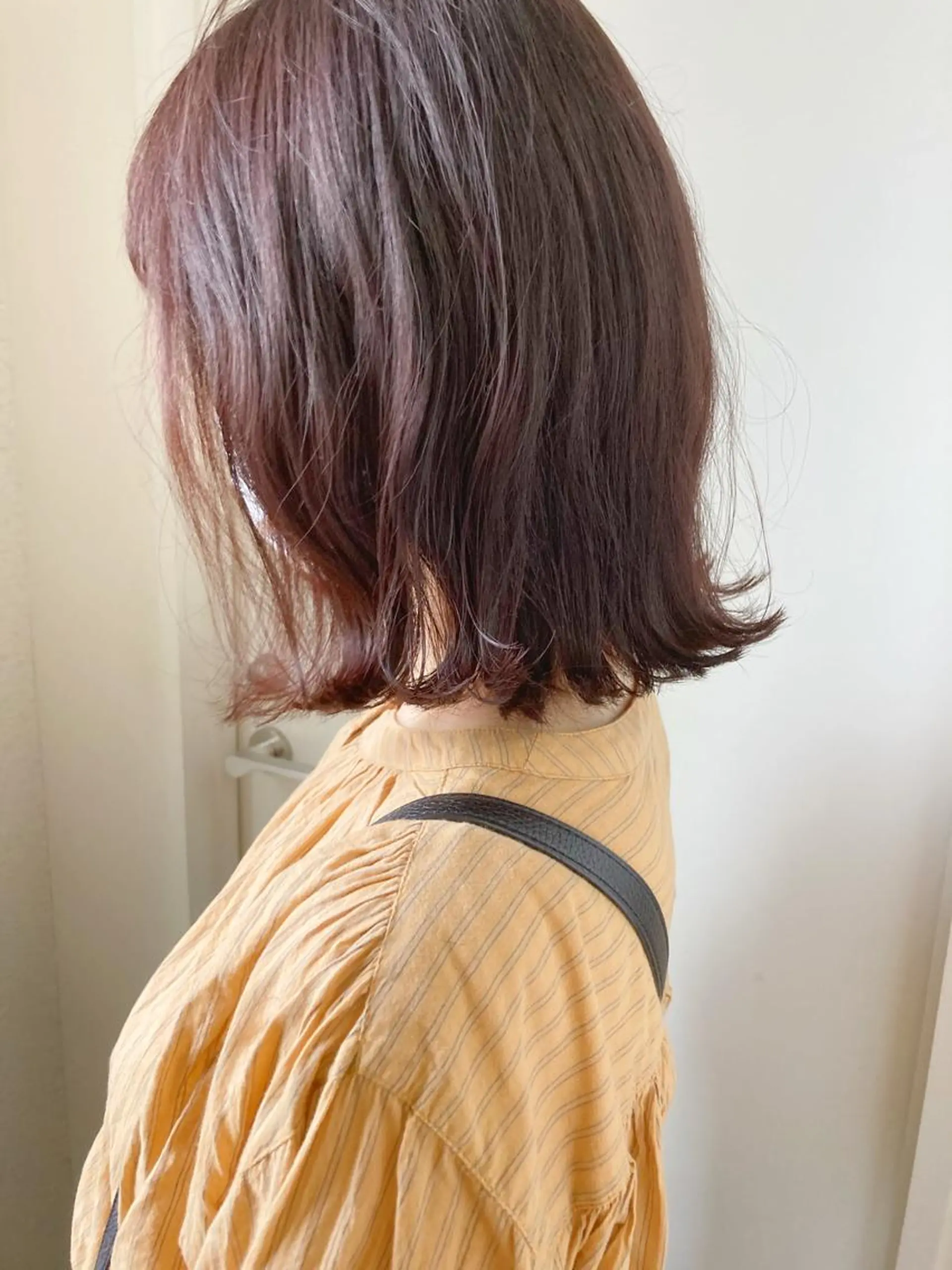 ミディアム カラー パープルカラー ヘアセット 小木曽智美 /ボブ/ショートのヘアスタイル