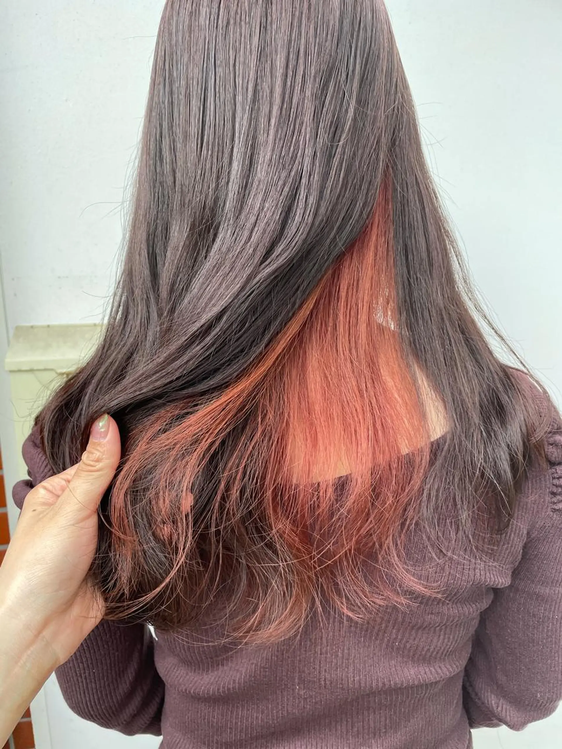 セミロング カラー ベージュカラー ブリーチ ブリーチなしカラー ピンクカラー ピンクベージュ カット ヘアカラー 中目黒🌼 🌼ハナのヘアスタイル