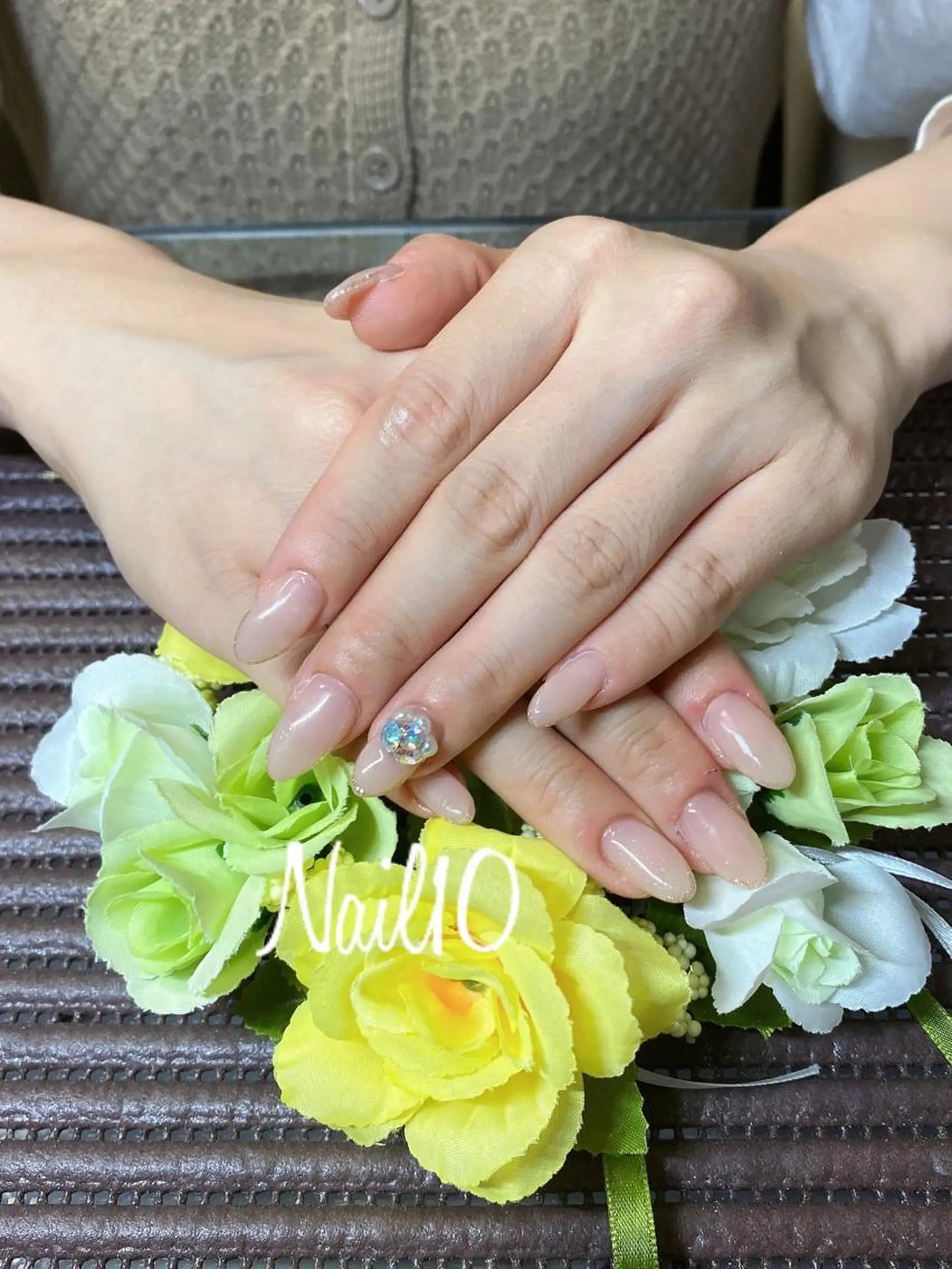 ネイル 長さ出し ラメ(グリッター) ラメグラデーション Nail10 Kakoのネイルデザイン