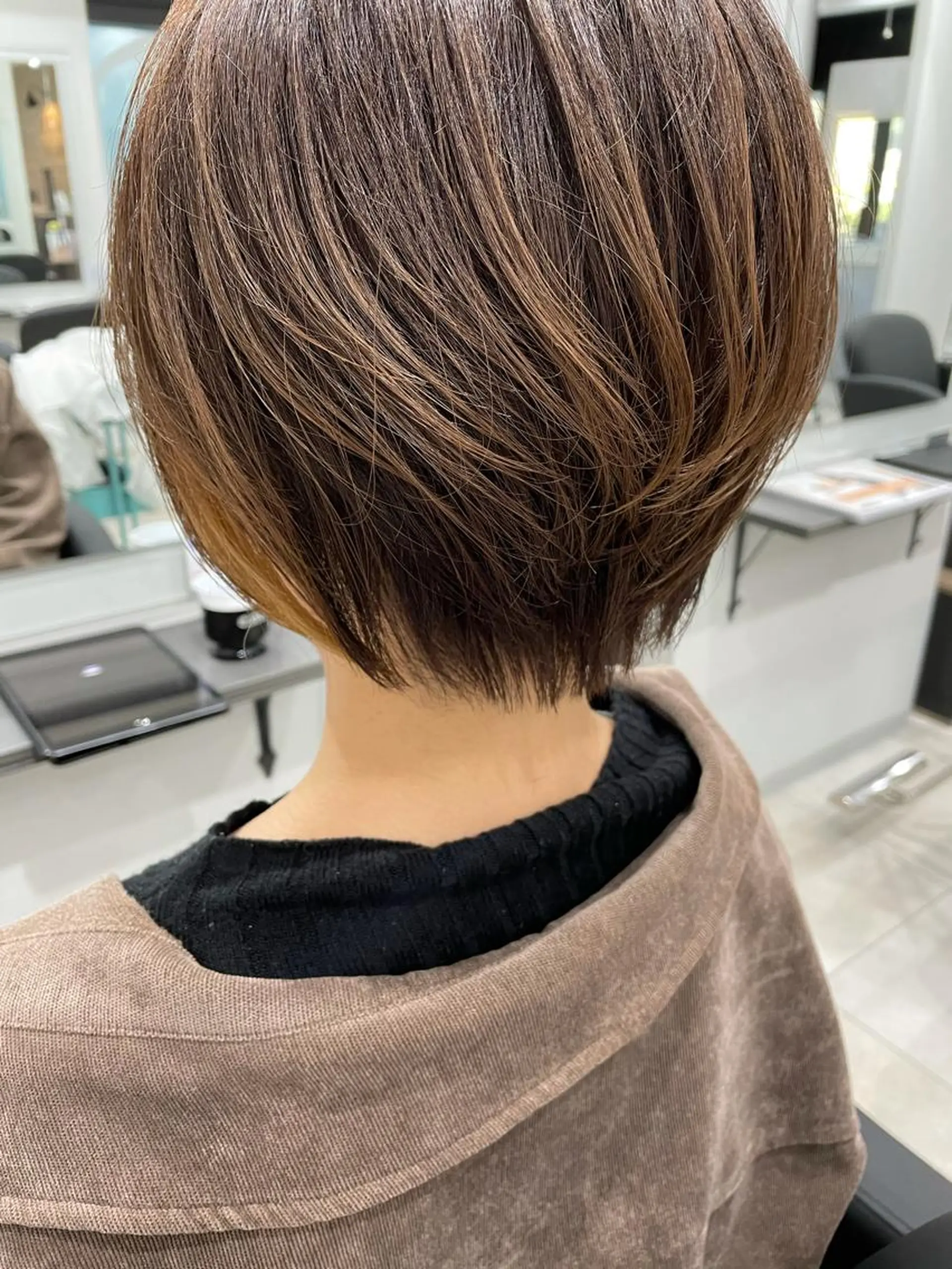 ショート ショートヘア 富田 菜月のヘアスタイル