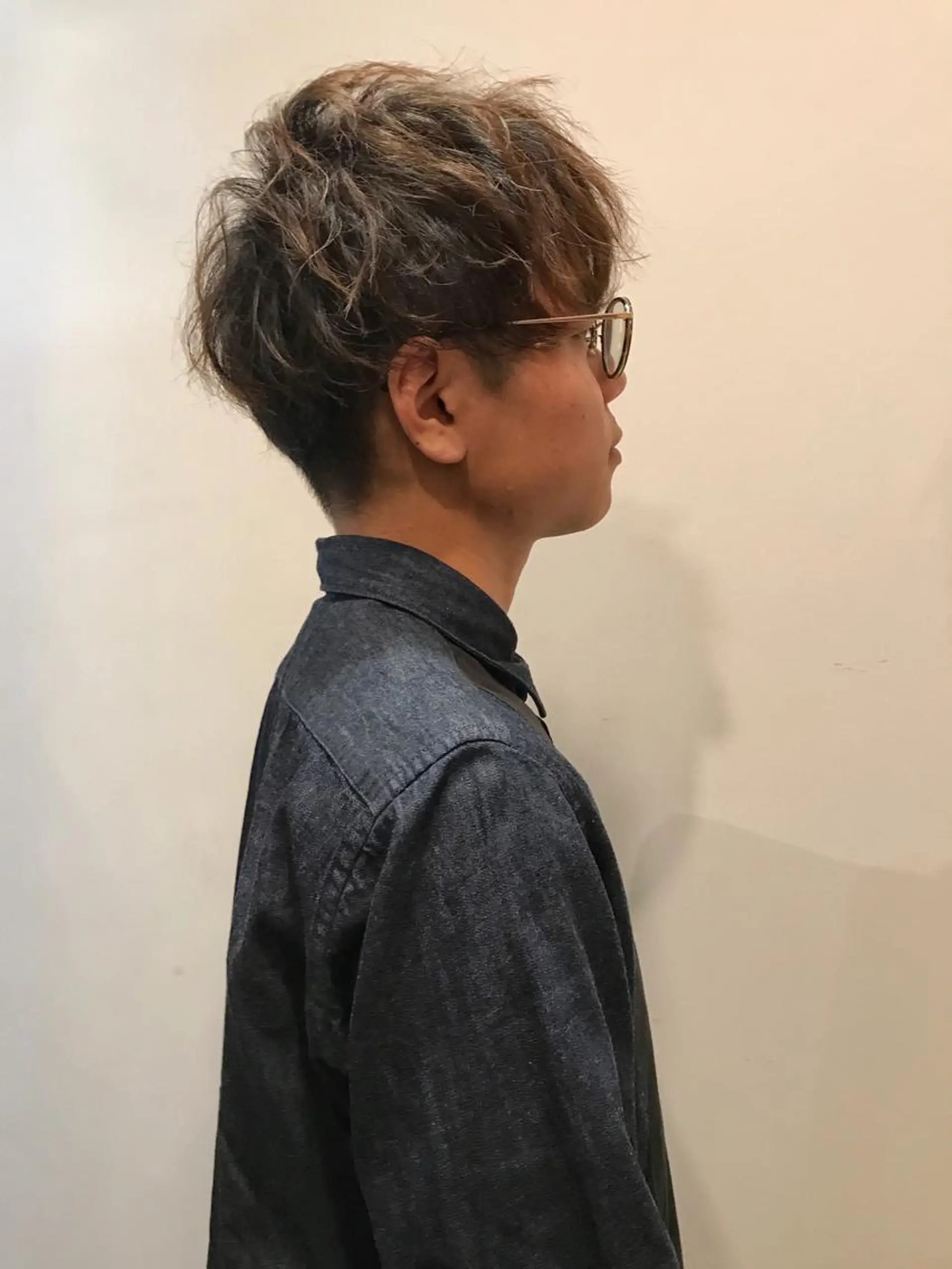 ショート カラー パーマ メンズ マッシュ skin所属・中村 梨沙のマツエク・マツパデザイン