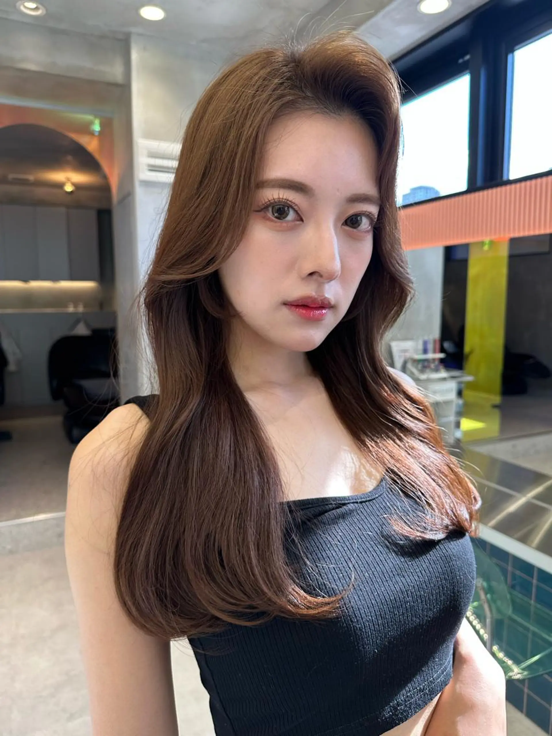 ロング Lond　luce心斎橋所属・✨縮毛矯正✨レイヤー ホウダカズヒロのヘアスタイル