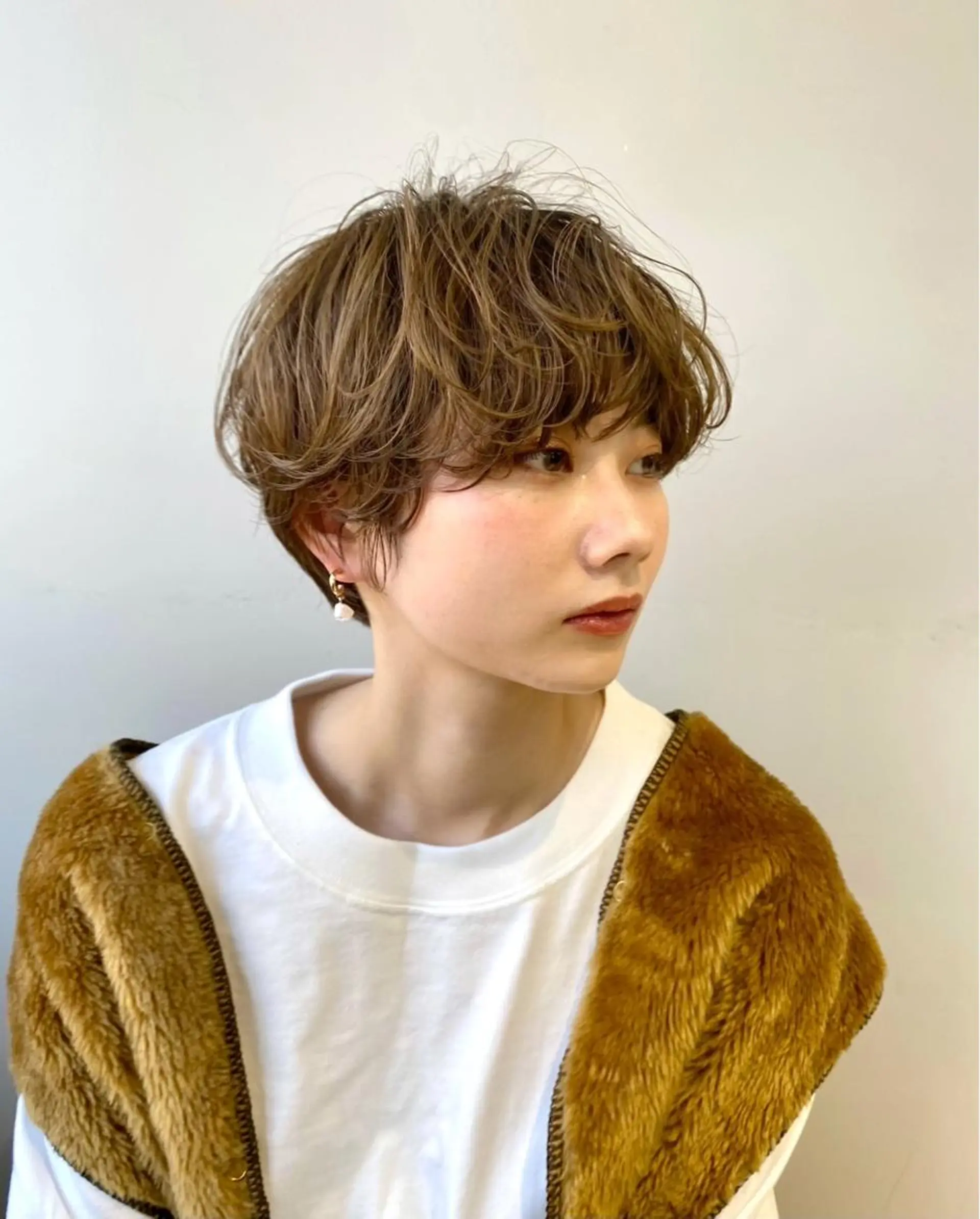 ショート ヘアカラー トリートメント 骨格診断で絶対可愛い ✨丸みショート✨凌弥のヘアスタイル