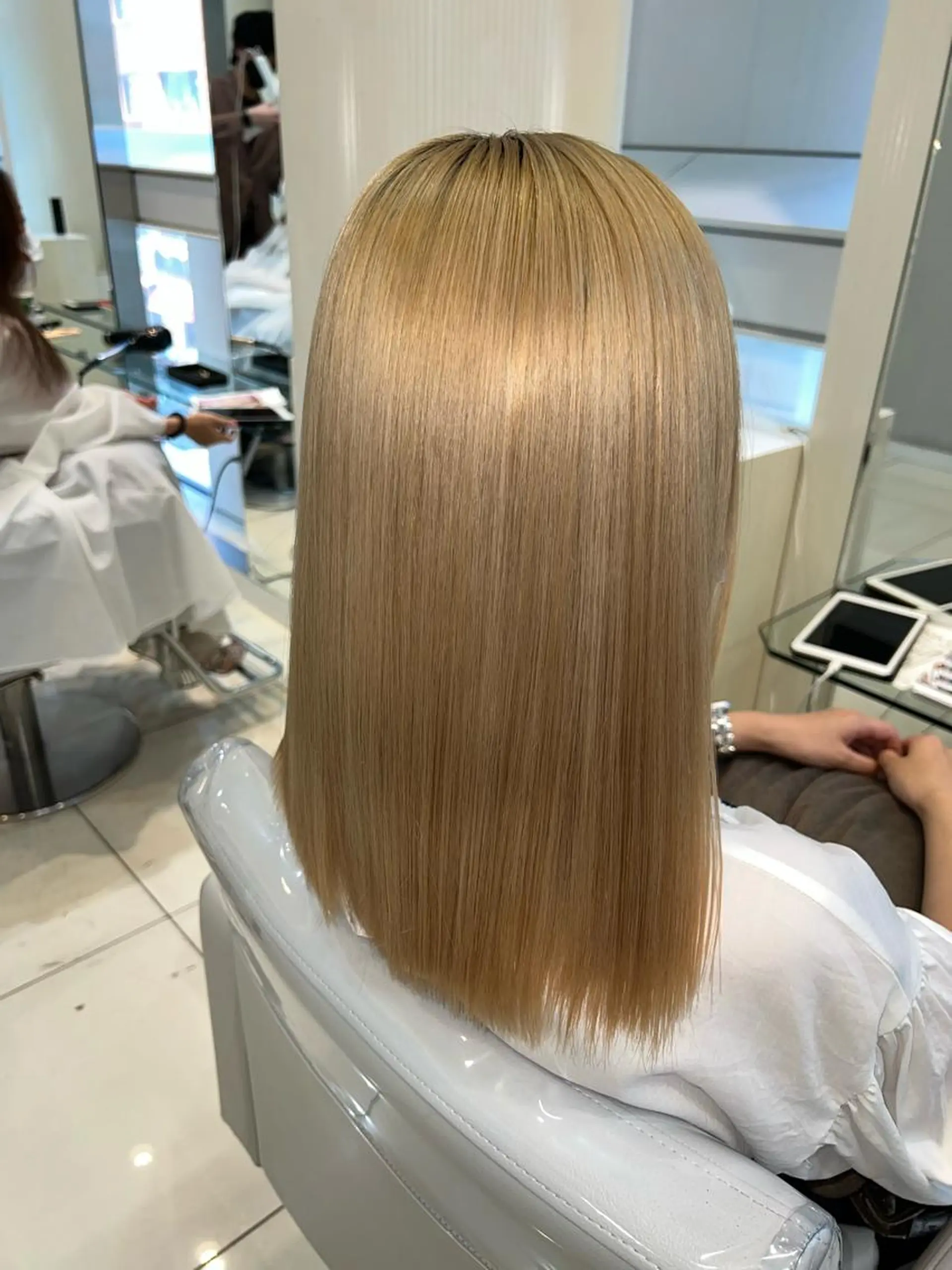 ロング カット トリートメント 縮毛矯正/髪質改善 /ブリーチ/東陽町✨のヘアスタイル