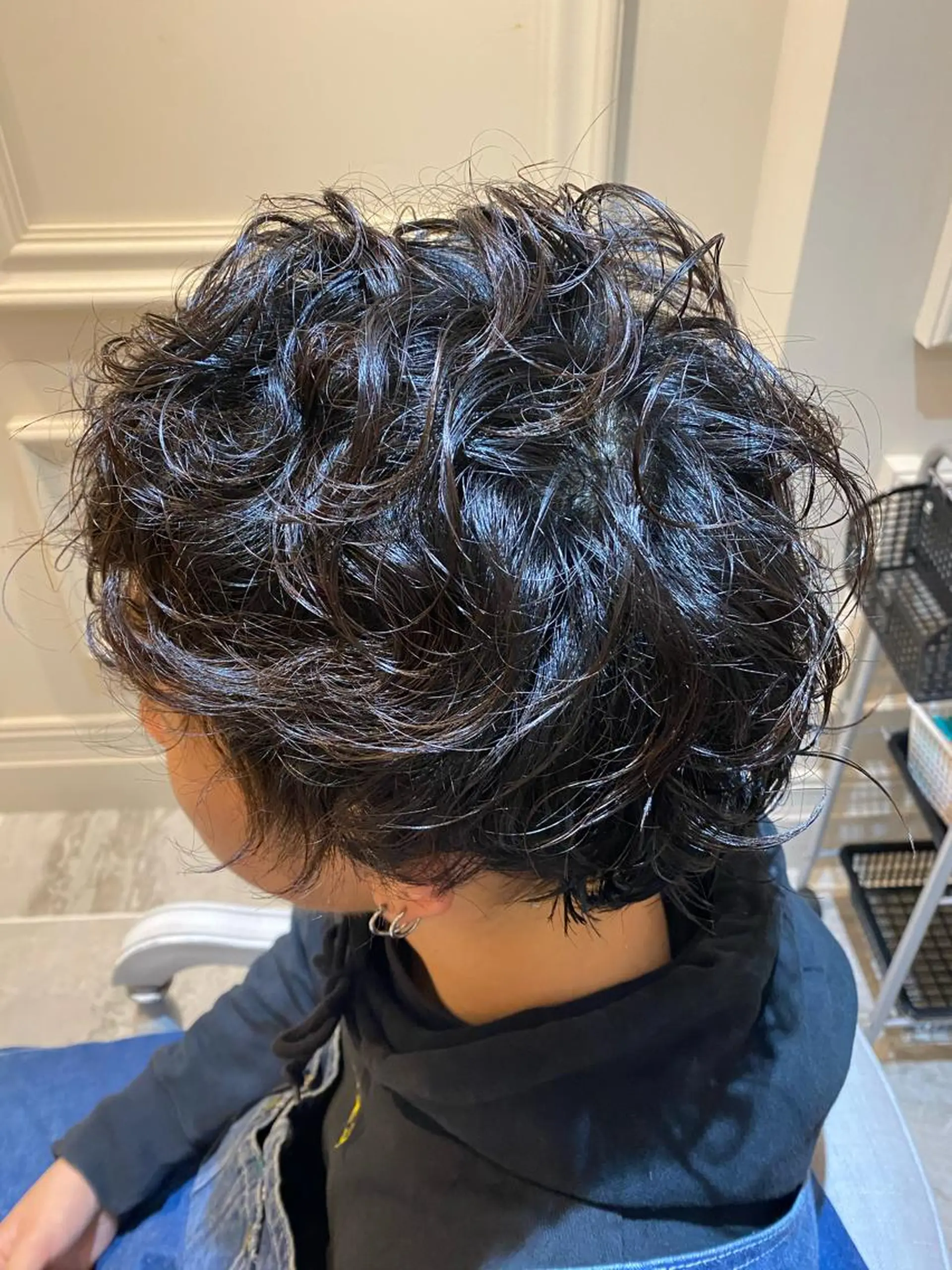 パーマ メンズ グレージュ/透明感/ 韓国ヘア/RISAのヘアスタイル