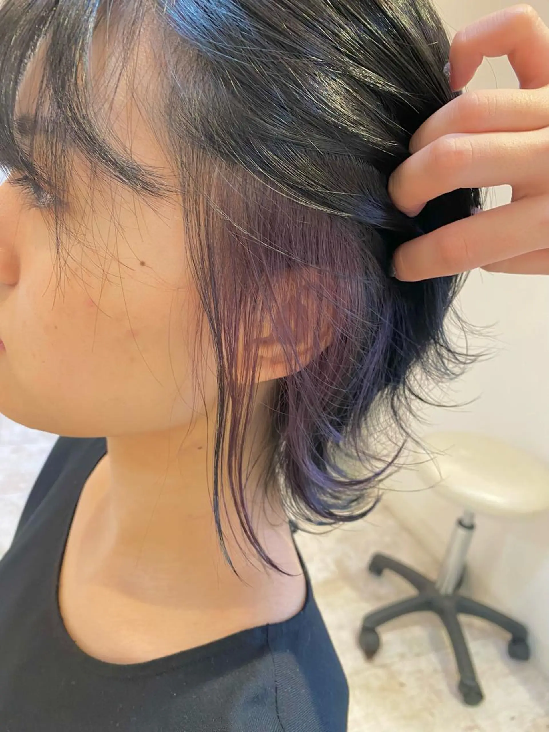 ミディアム カラー ヘアアレンジ Design Color🐰アユミのヘアスタイル