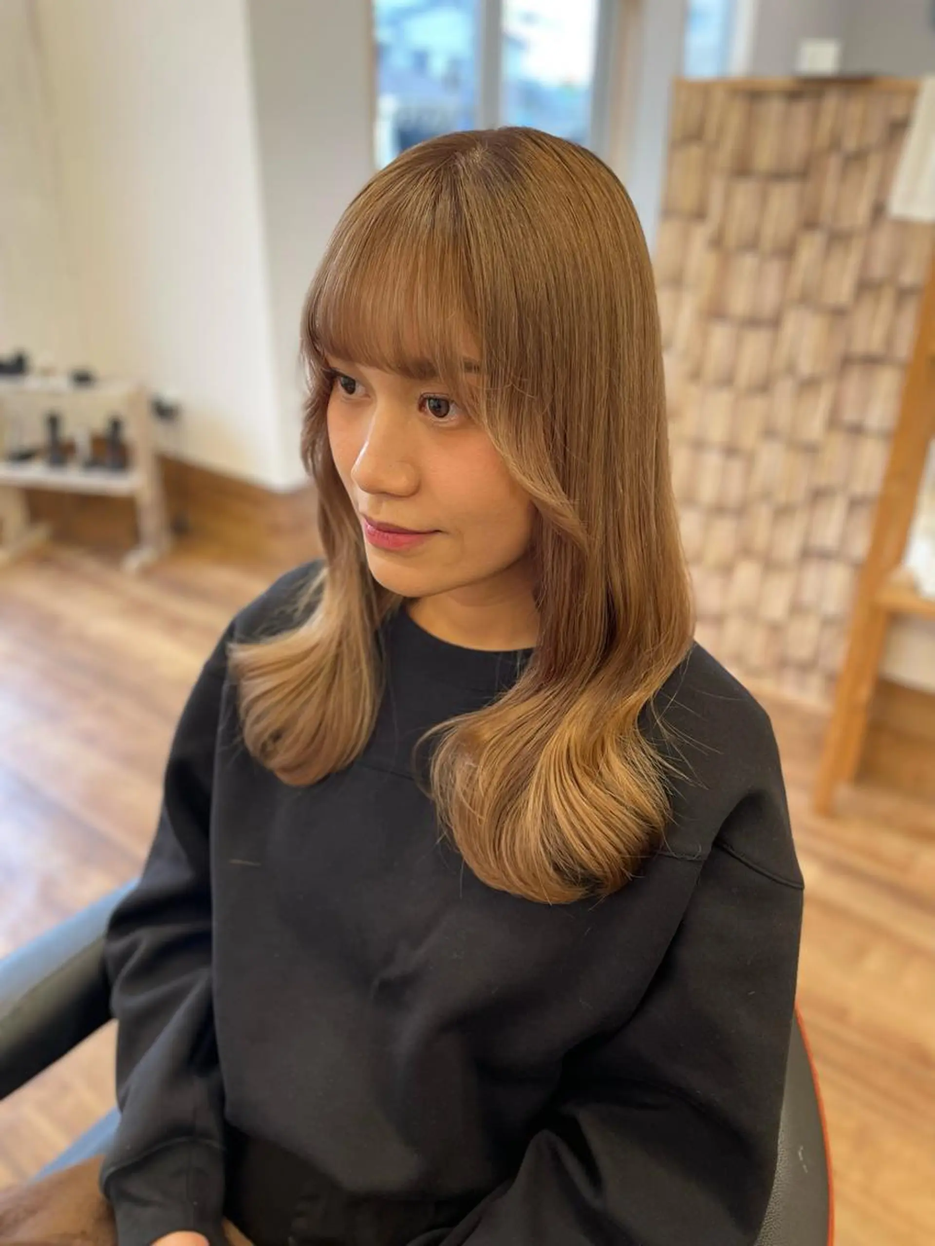 セミロング カラー ヘアカラー エクステ/髪質改善/ rita/フルヤマのヘアスタイル