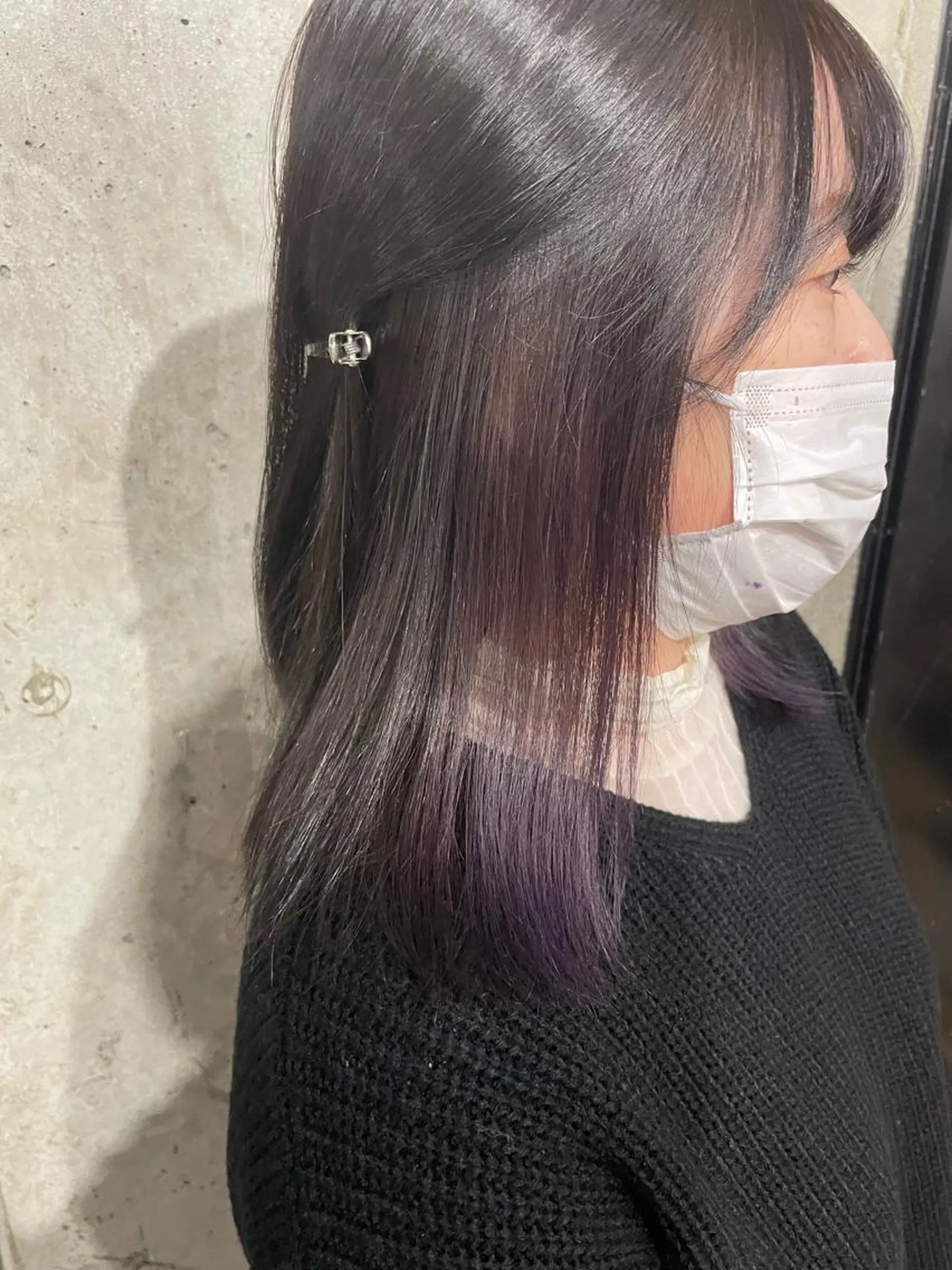 ミディアム カラー パープルカラー lani hair salon所属・SHOTO ハイトー ン/デザインカラーのヘアスタイル