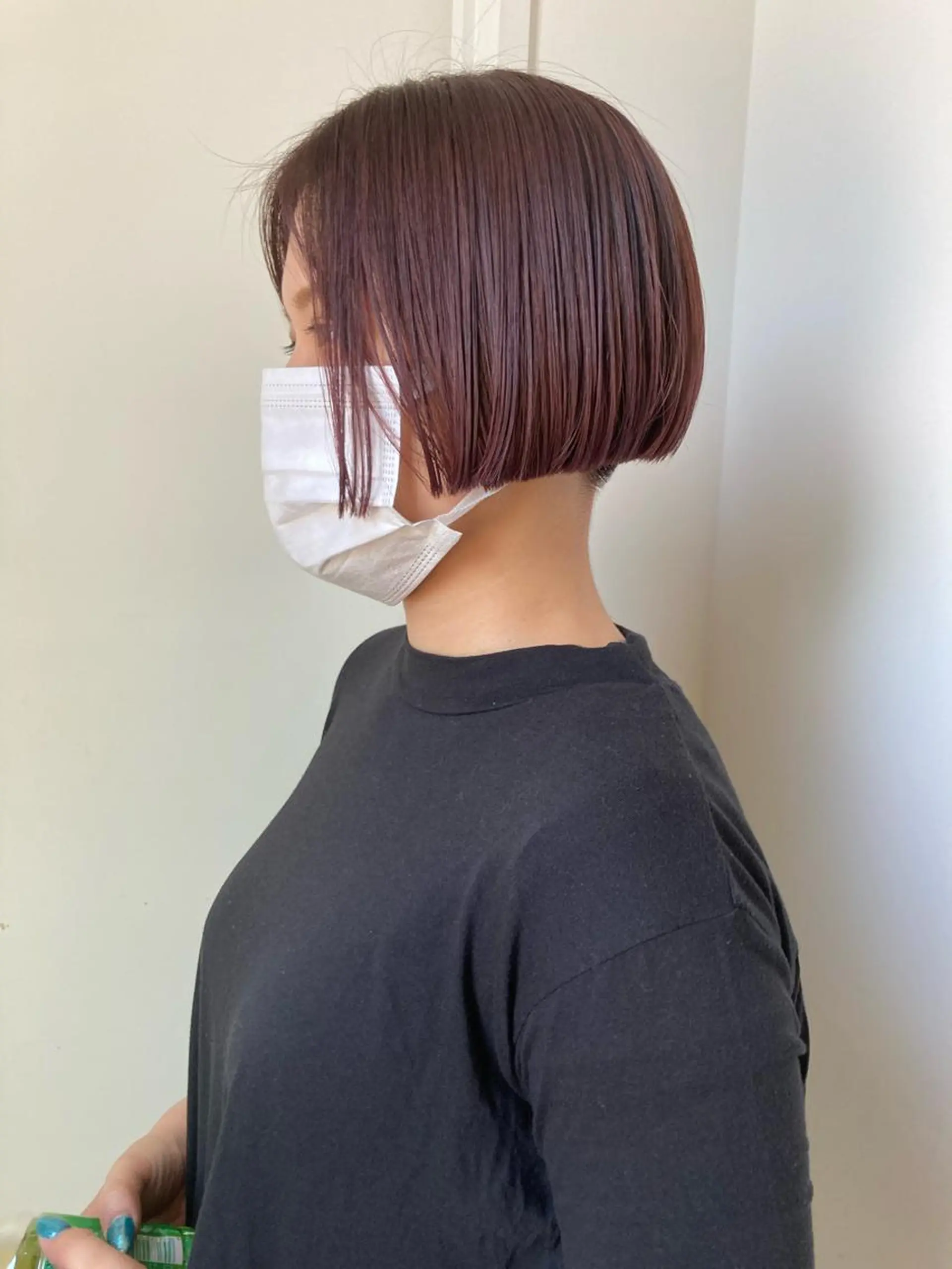 ミディアム カラー ハイライトカラー ピンクカラー ハイライト 小木曽智美 /ボブ/ショートのヘアスタイル