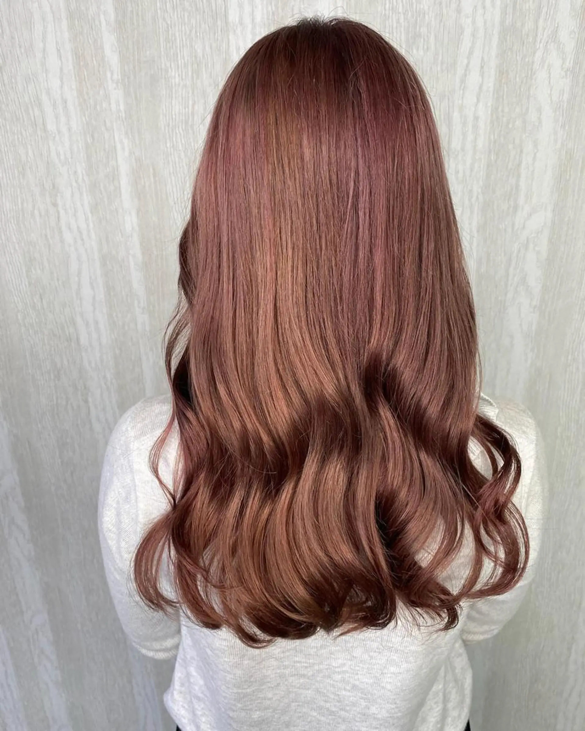 ロング カラー ベージュカラー ピンクカラー ピンクベージュ UNDER vr 【アンダーバー】のヘアスタイル