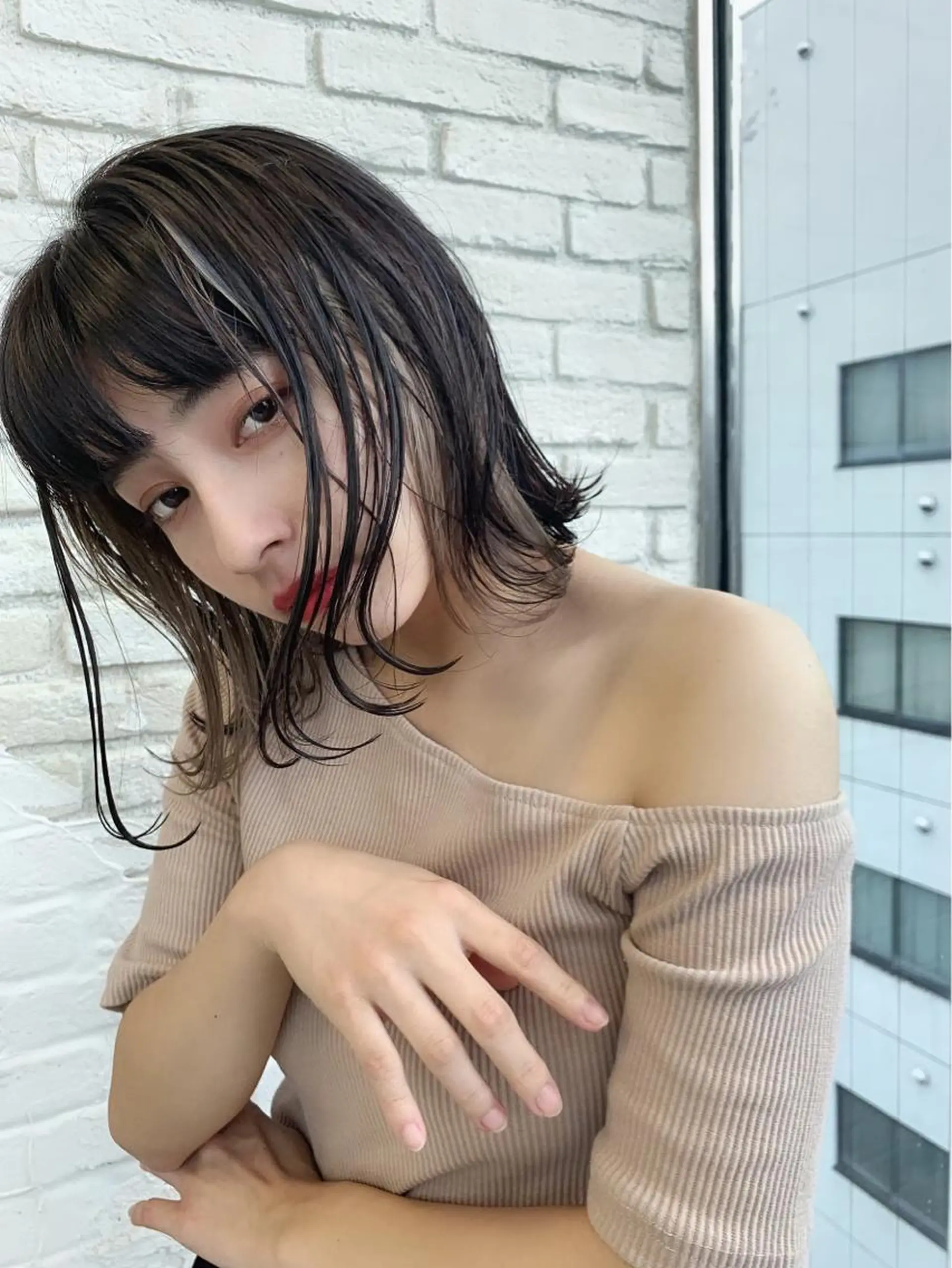 ヘアアレンジ 艶透明感カラー/ 髪質改善/三ツ木一生のヘアスタイル