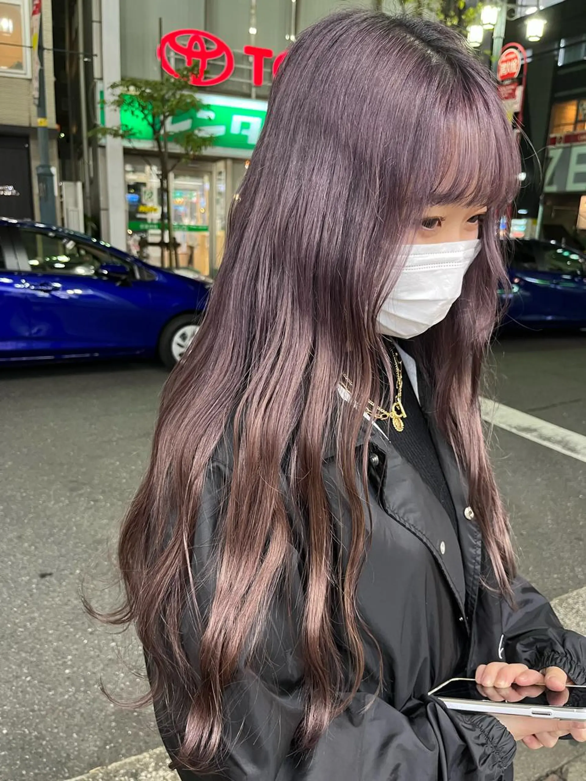 ロング カラー 💖デザインカラー/ タダ ハナカ💖のヘアスタイル