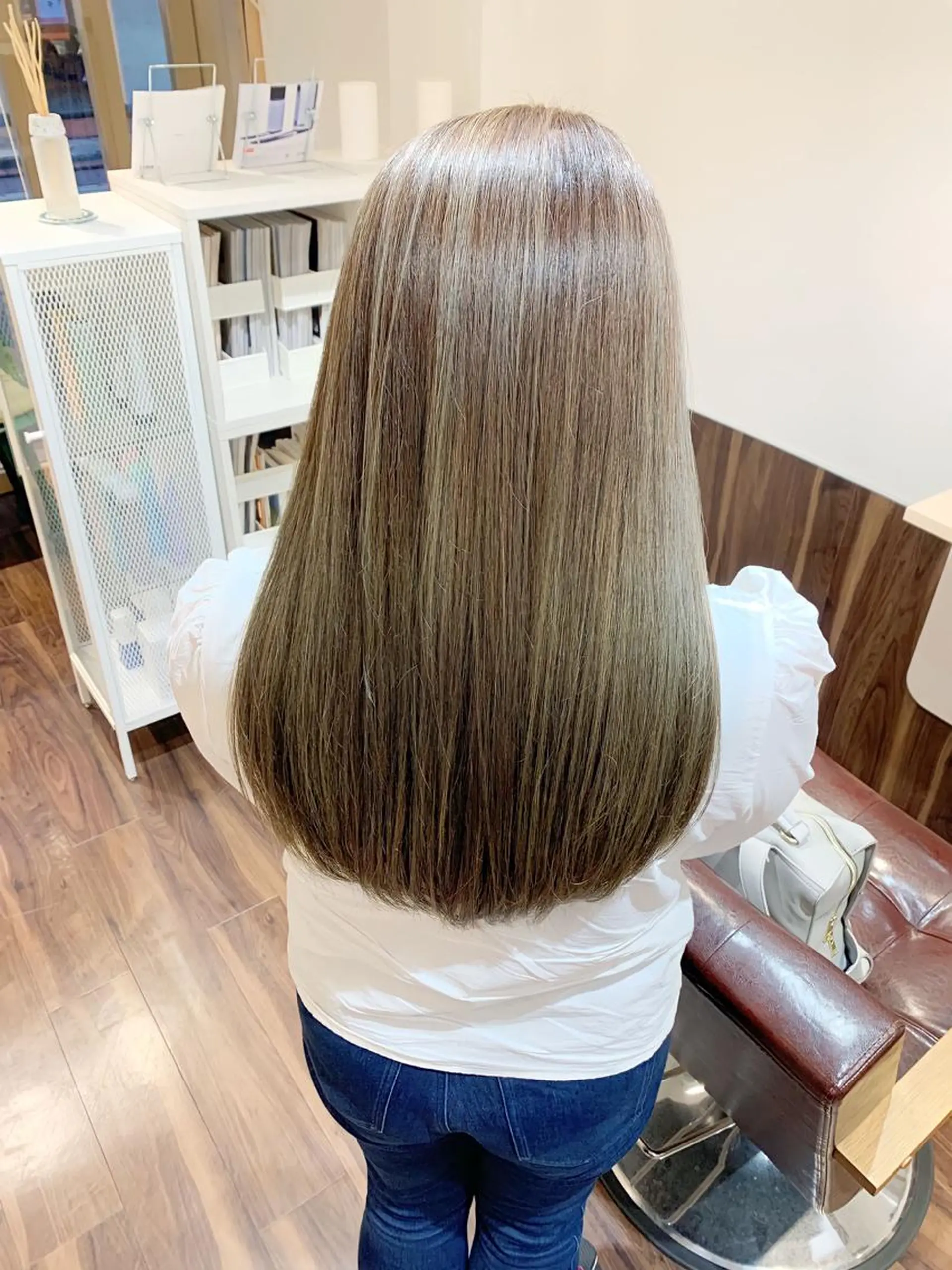 ロング カット ヘアカラー トリートメント green feel 長原所属・西山 大樹のヘアスタイル