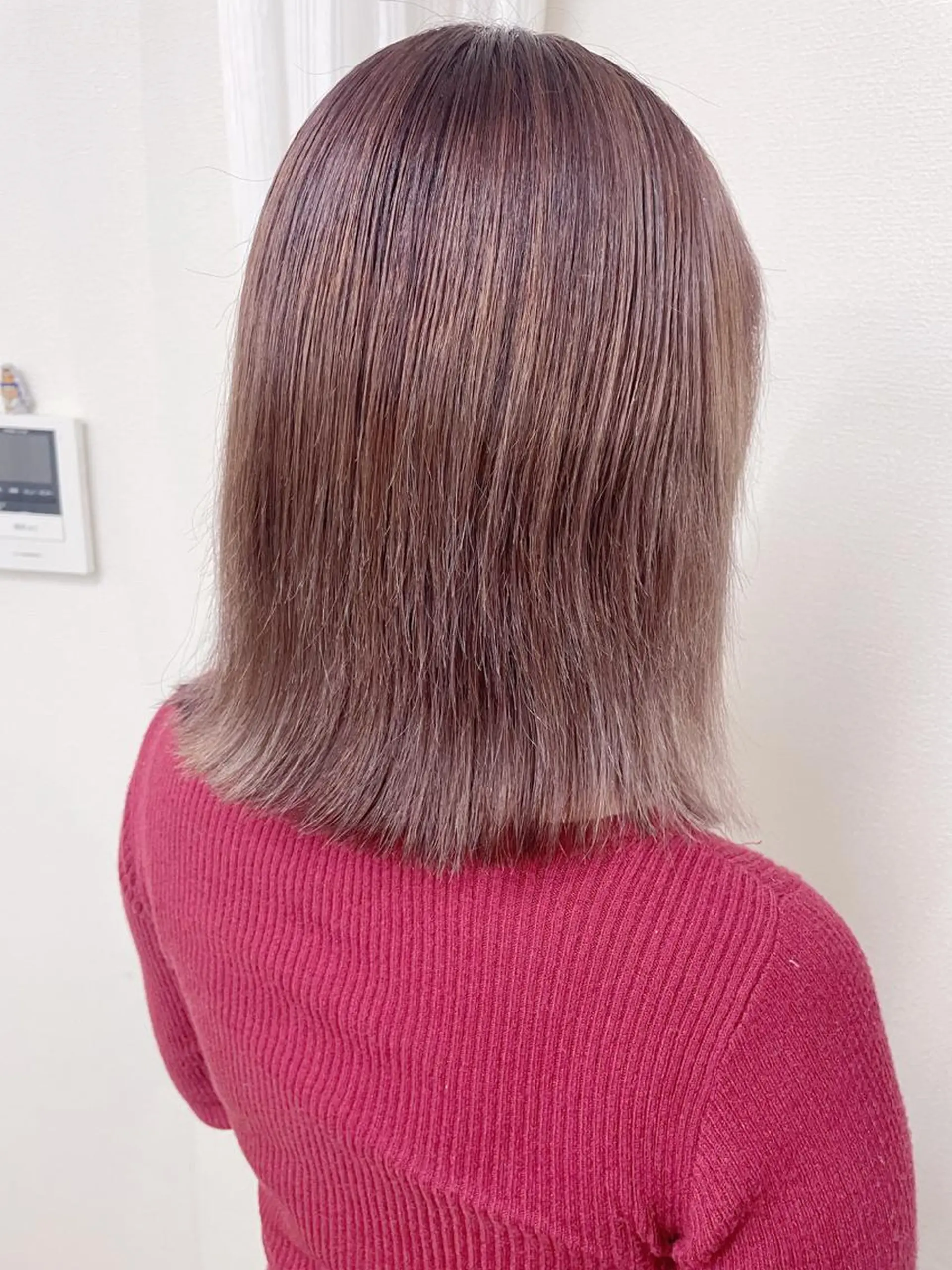 ミディアム カラー ケアブリーチ /髪質 改善/古橋圭史郎のヘアスタイル