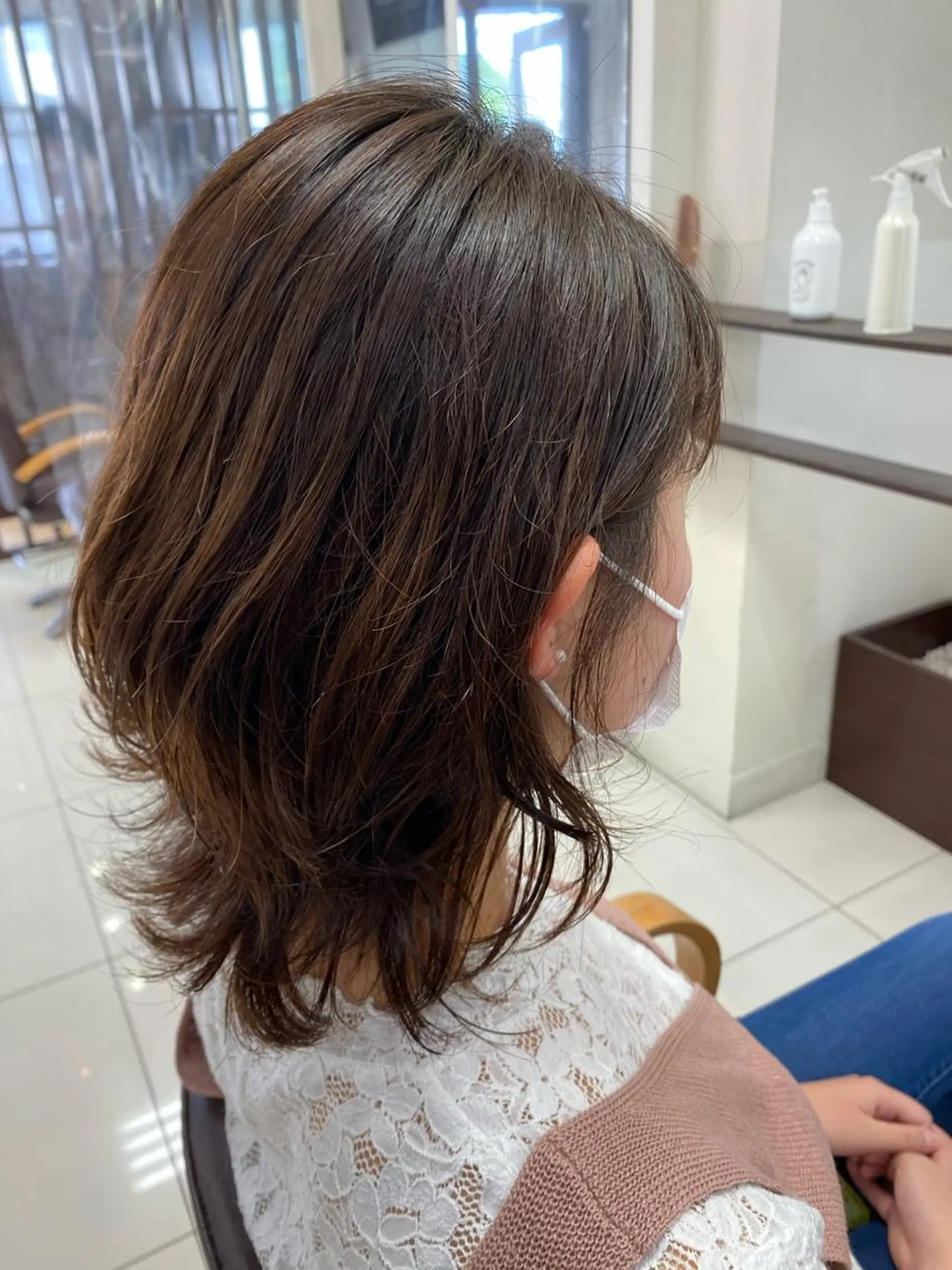 ミディアム パーマ 鈴木 明花のヘアスタイル