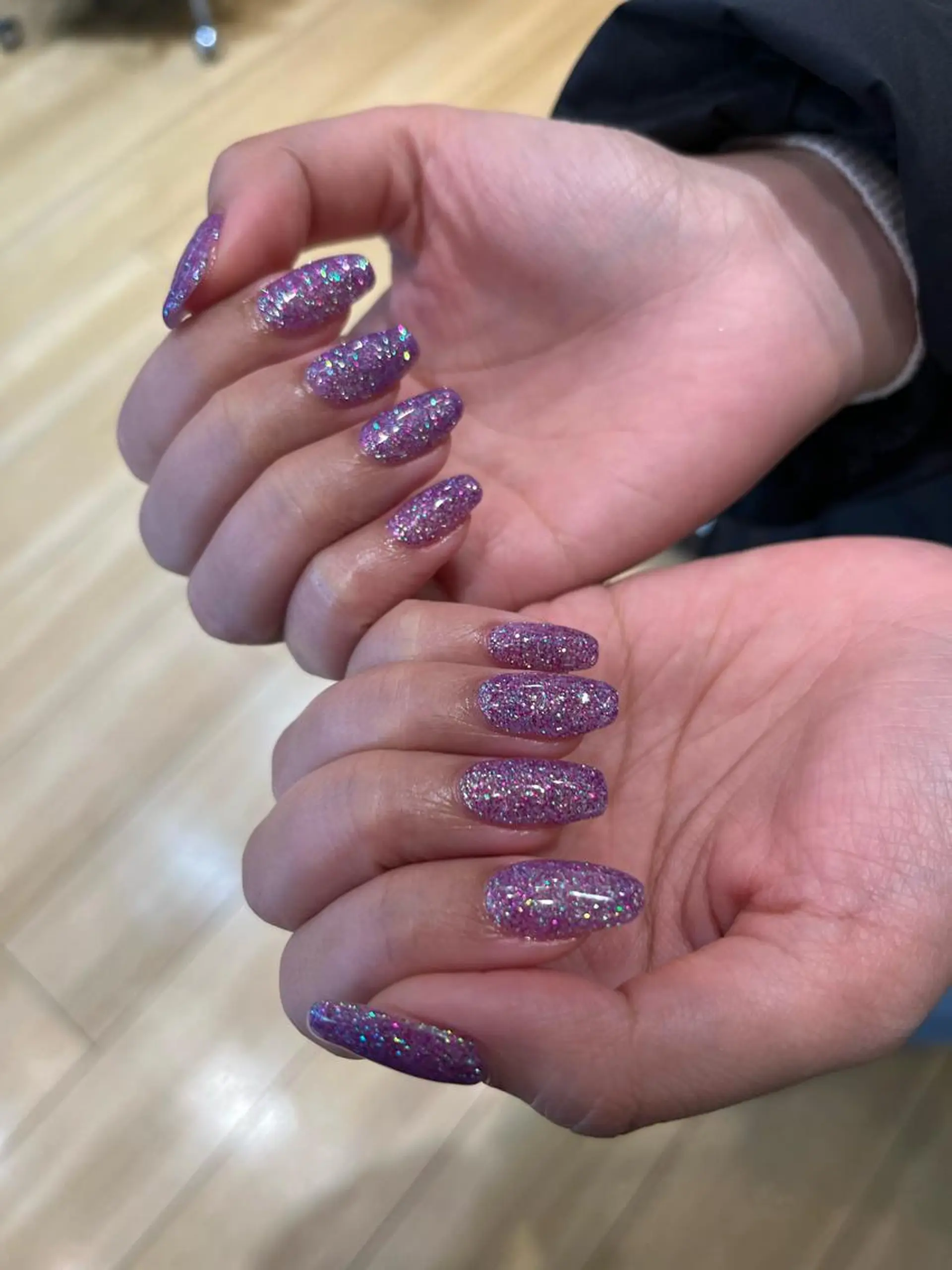 ネイル ラメ(グリッター) ASPILEAF所属・アスピリーフ さとみのマツエク・マツパデザイン