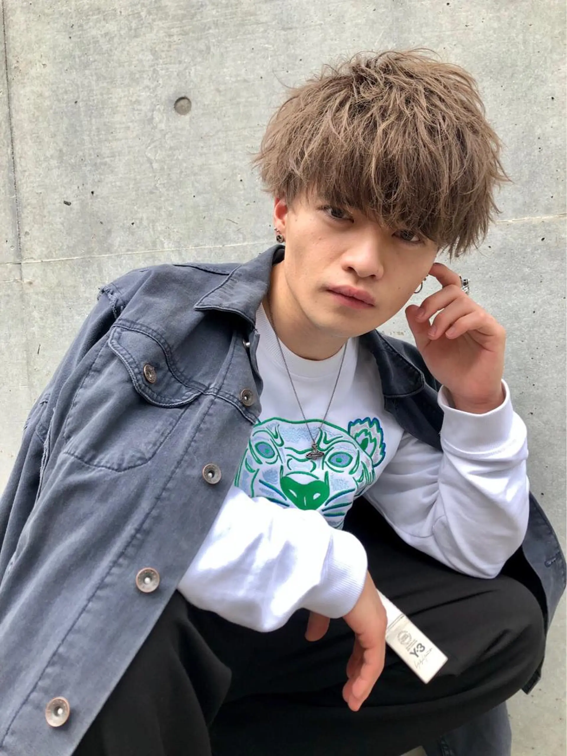 ショート カラー メンズ ヘアカラー トリートメント ヘッドスパ ヘアセット ✨【公式】渋谷メンズ サロン BLUCK✨のヘアスタイル