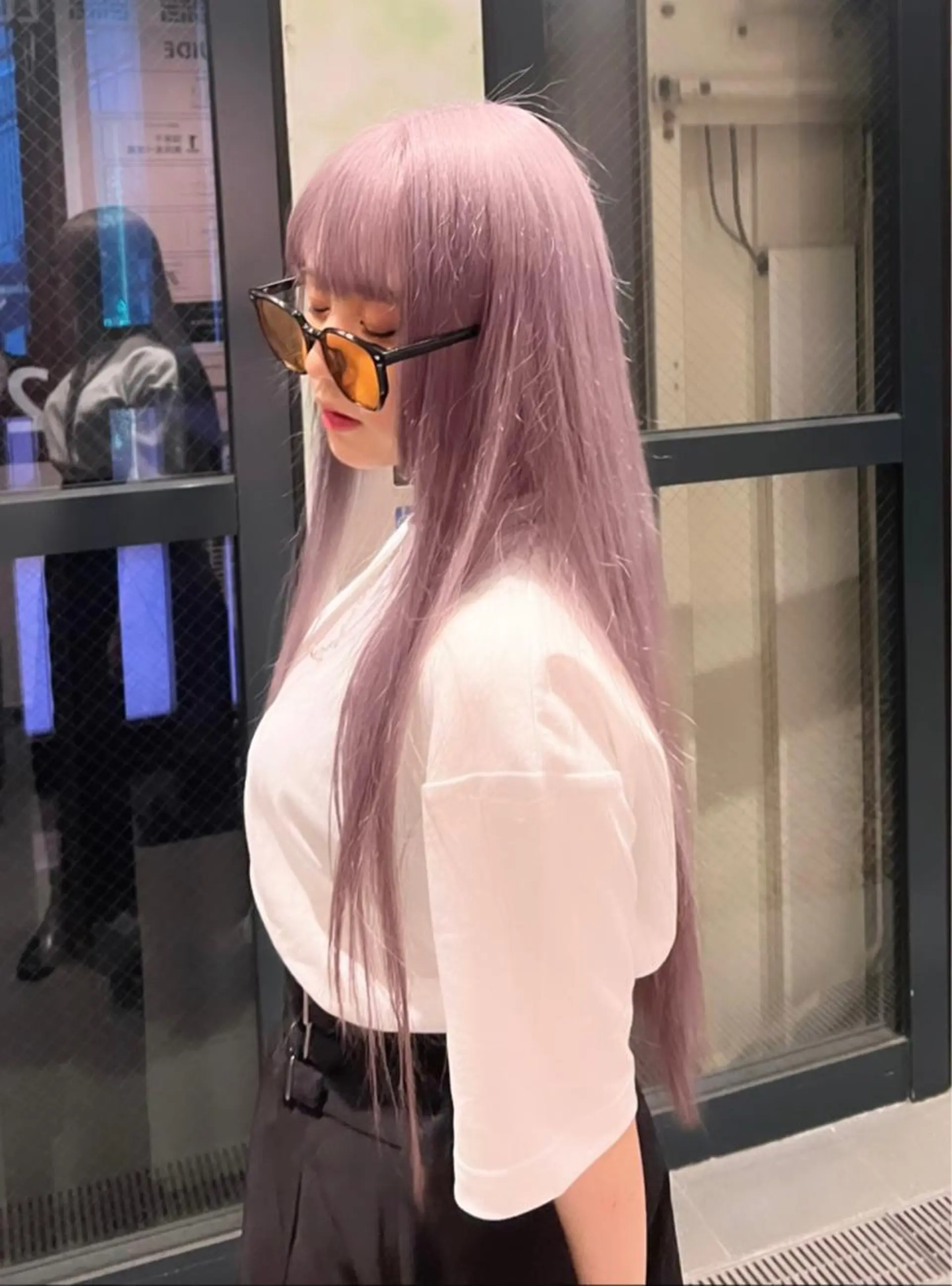 ロング ヘアカラー トリートメント 韓国ヘア🩶侑矢 艶髪透明感/福岡のヘアスタイル