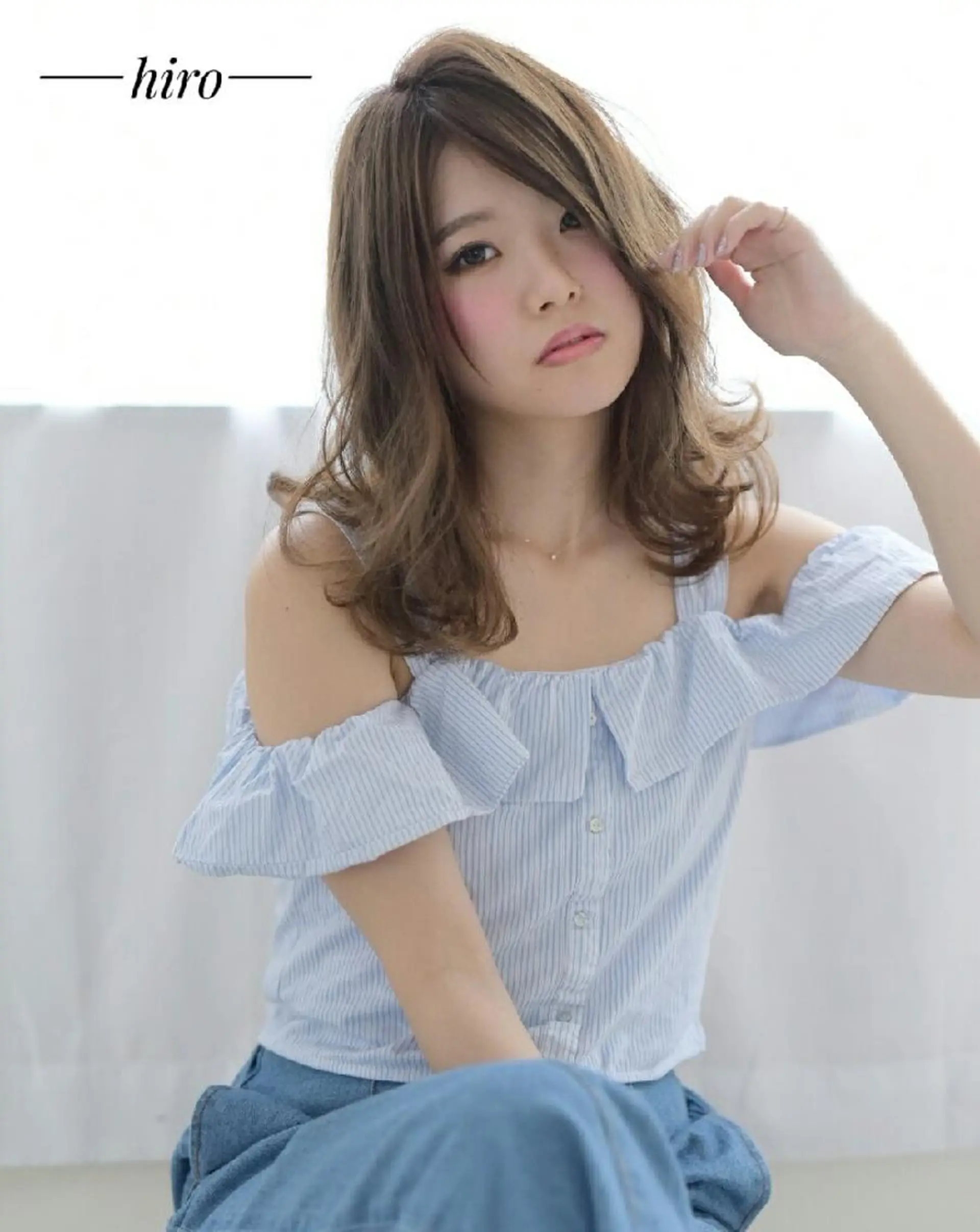 セミロング カラー ヘアアレンジ Roid 代表✨HIROのヘアスタイル