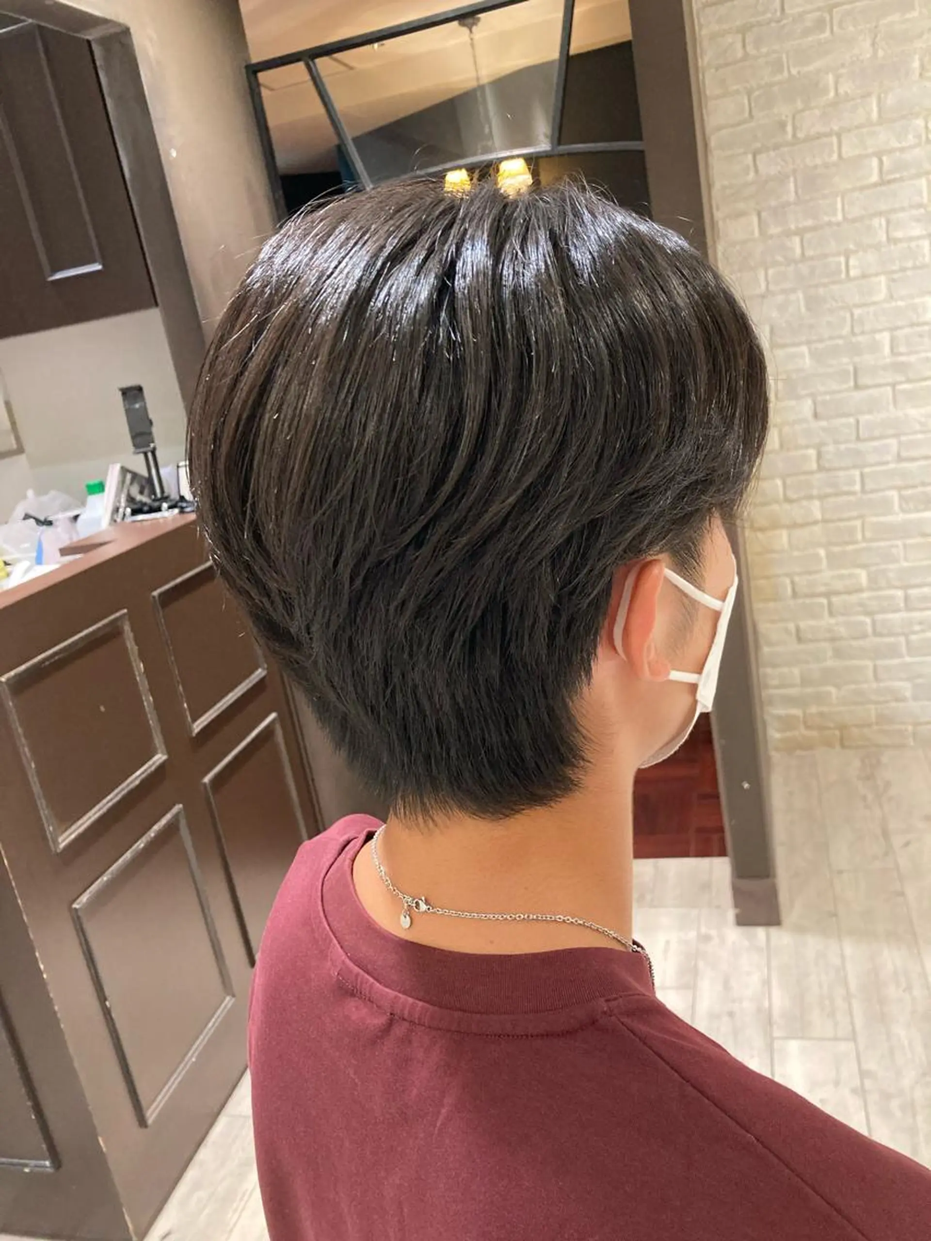 メンズ 曲がる縮毛矯正 LIBER 岩名のヘアスタイル