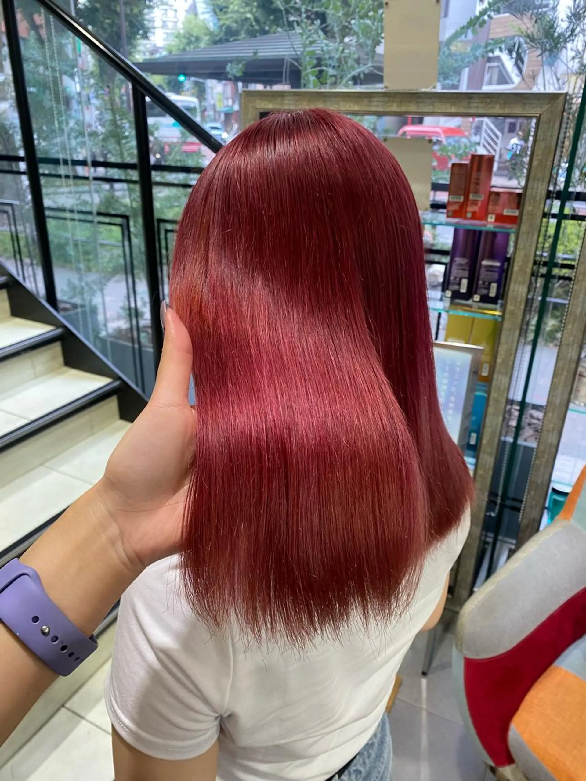 セミロング 暖色ｶﾗｰ/ﾚｲﾔｰ ｶｯﾄ/Yunaのヘアスタイル