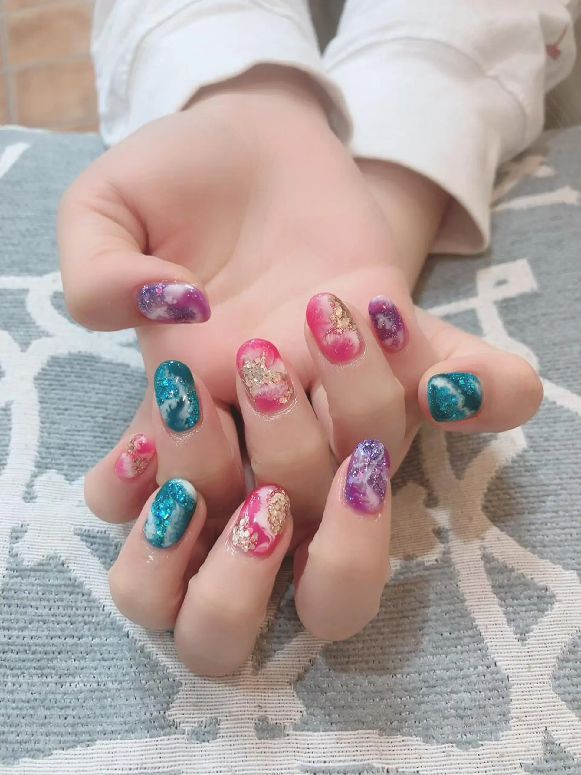 ネイル 🍒当日もOK🍒 𝑳𝑼𝑵𝑨花井のネイルデザイン