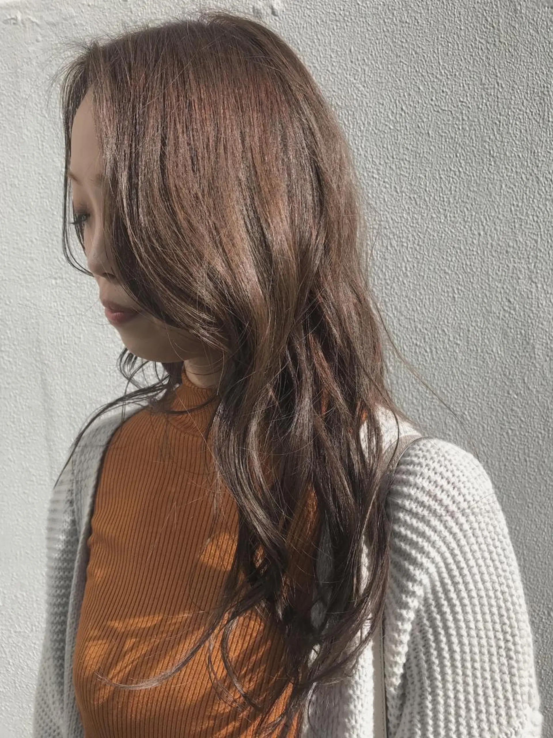 ロング さの あやねのヘアスタイル